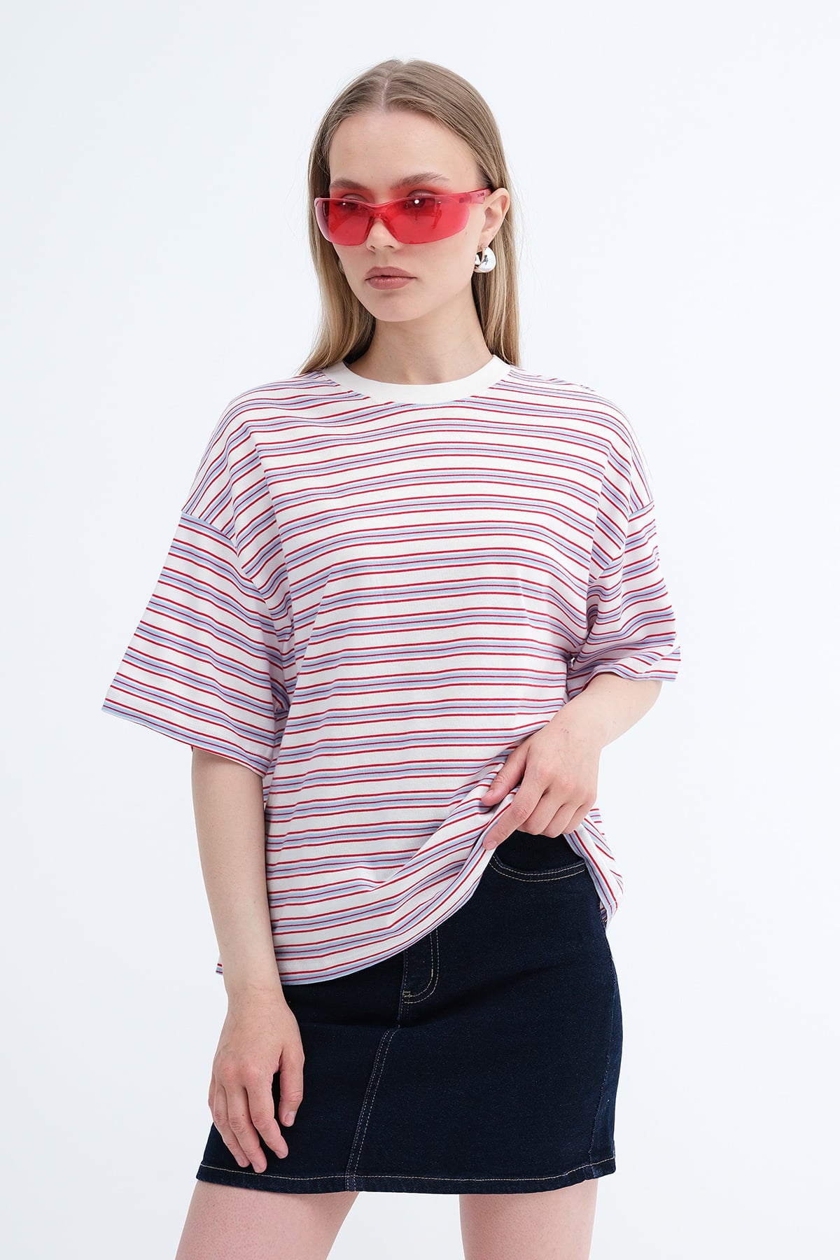 Crew Neck Striped T-shirt
