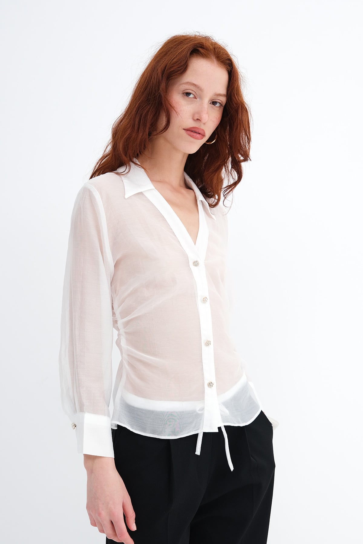 Ecru_Buttoned-Sheer-Shirt-addax