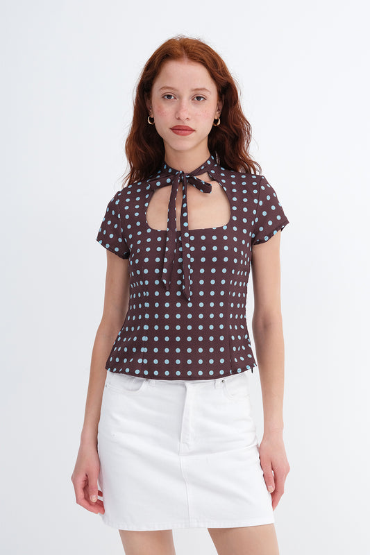 Brown---Blue_Tie-Detail-Polka-Dot-Blouse-addax