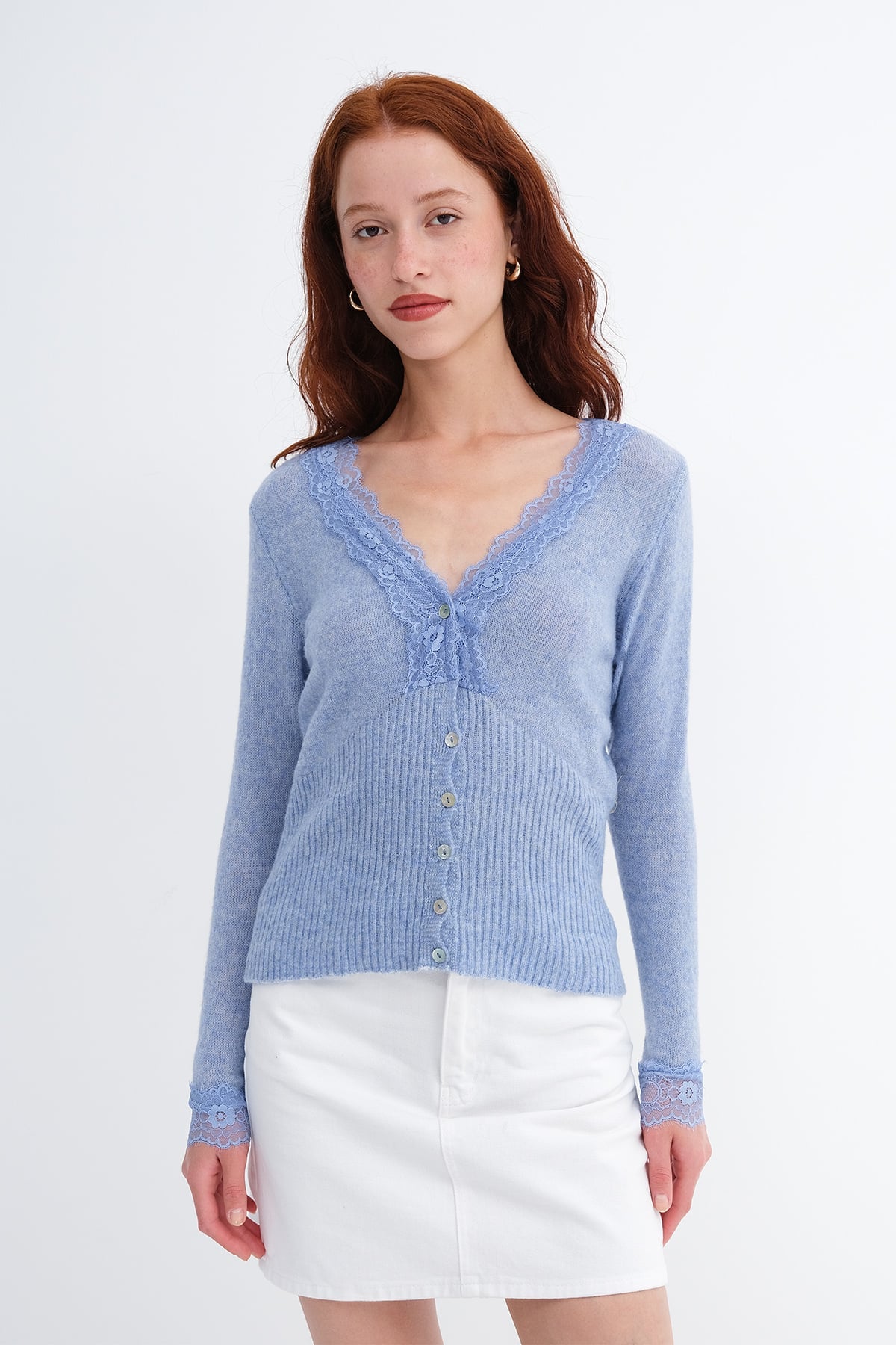 Blue_Lace-Trimmed-V-Neck-Knit-Cardigan-addax