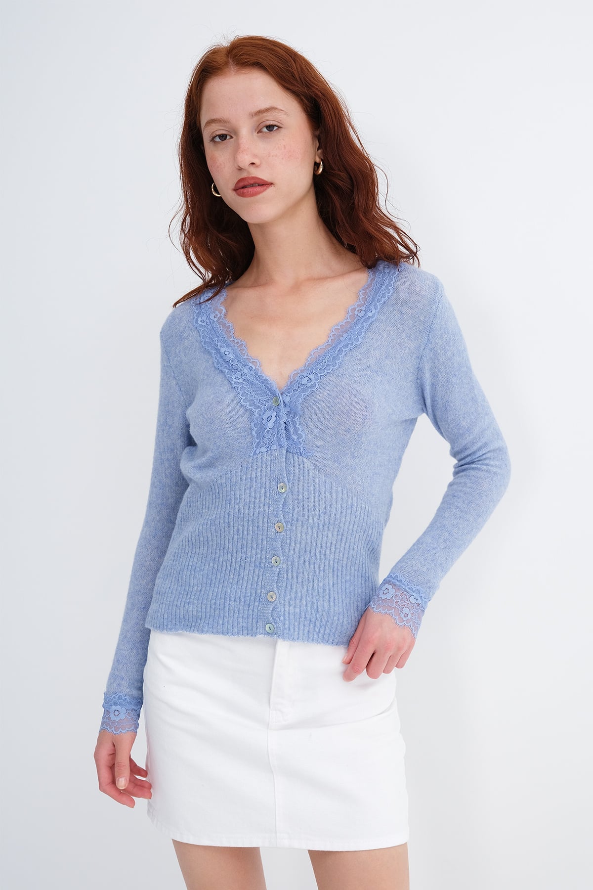 Blue_Lace-Trimmed-V-Neck-Knit-Cardigan-addax