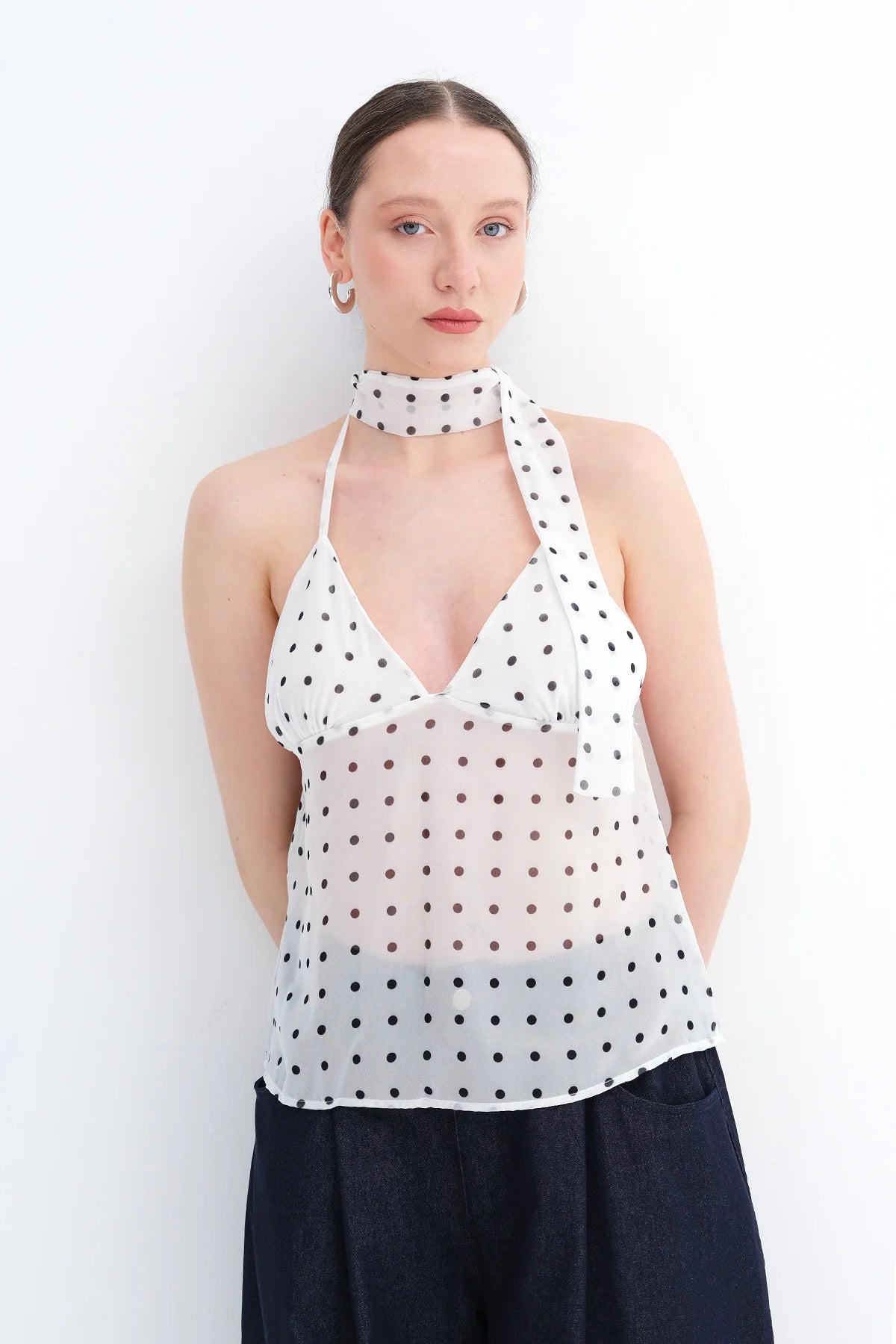 Ecru_Sheer-Blouse-with-Scarf-Detail-addax
