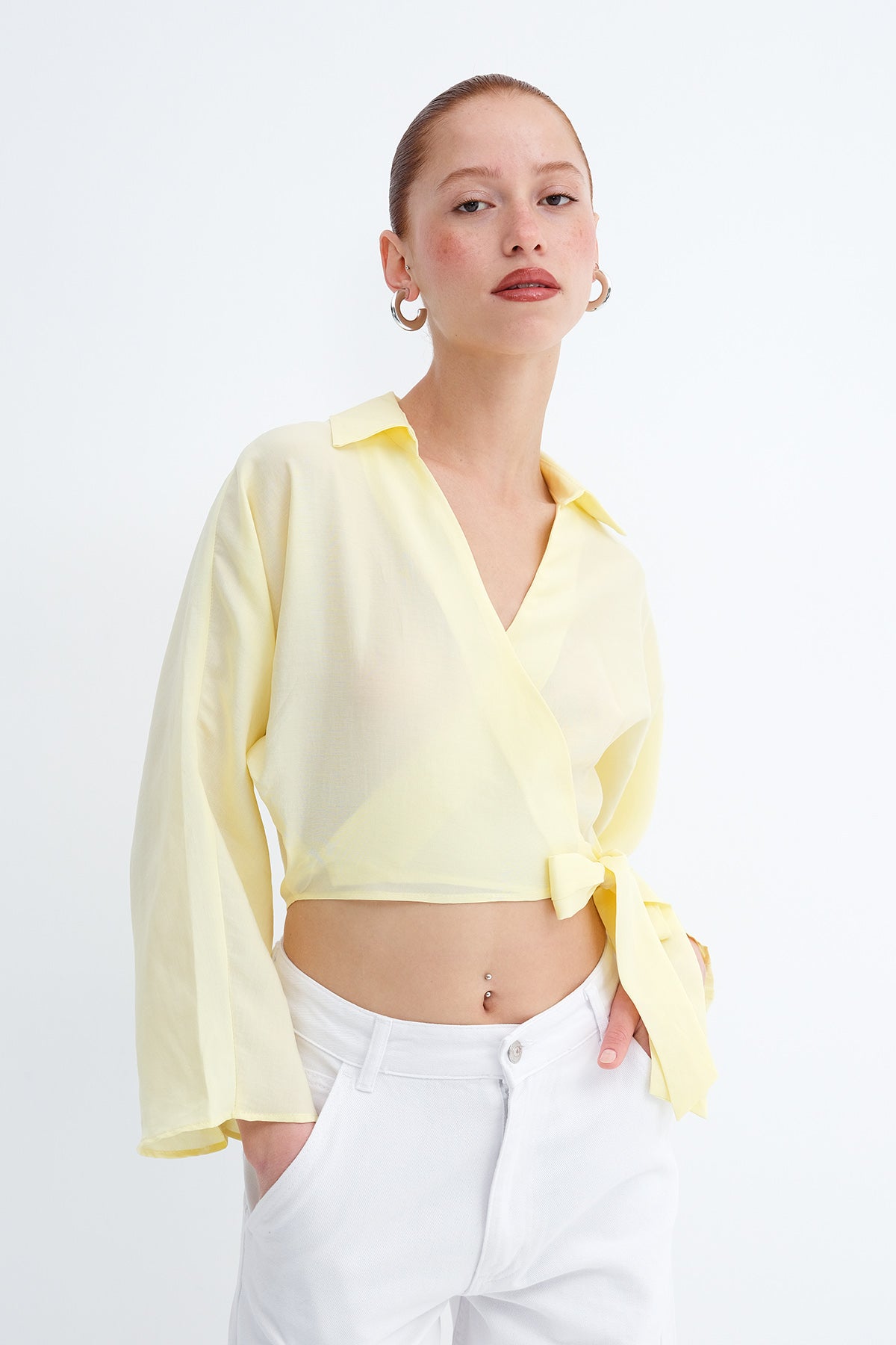 Yellow_Tie-Front-Shirt-addax