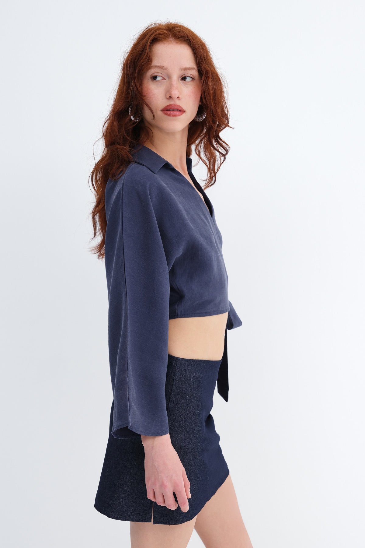 Dark-Night-Blue_Tie-Front-Shirt-addax