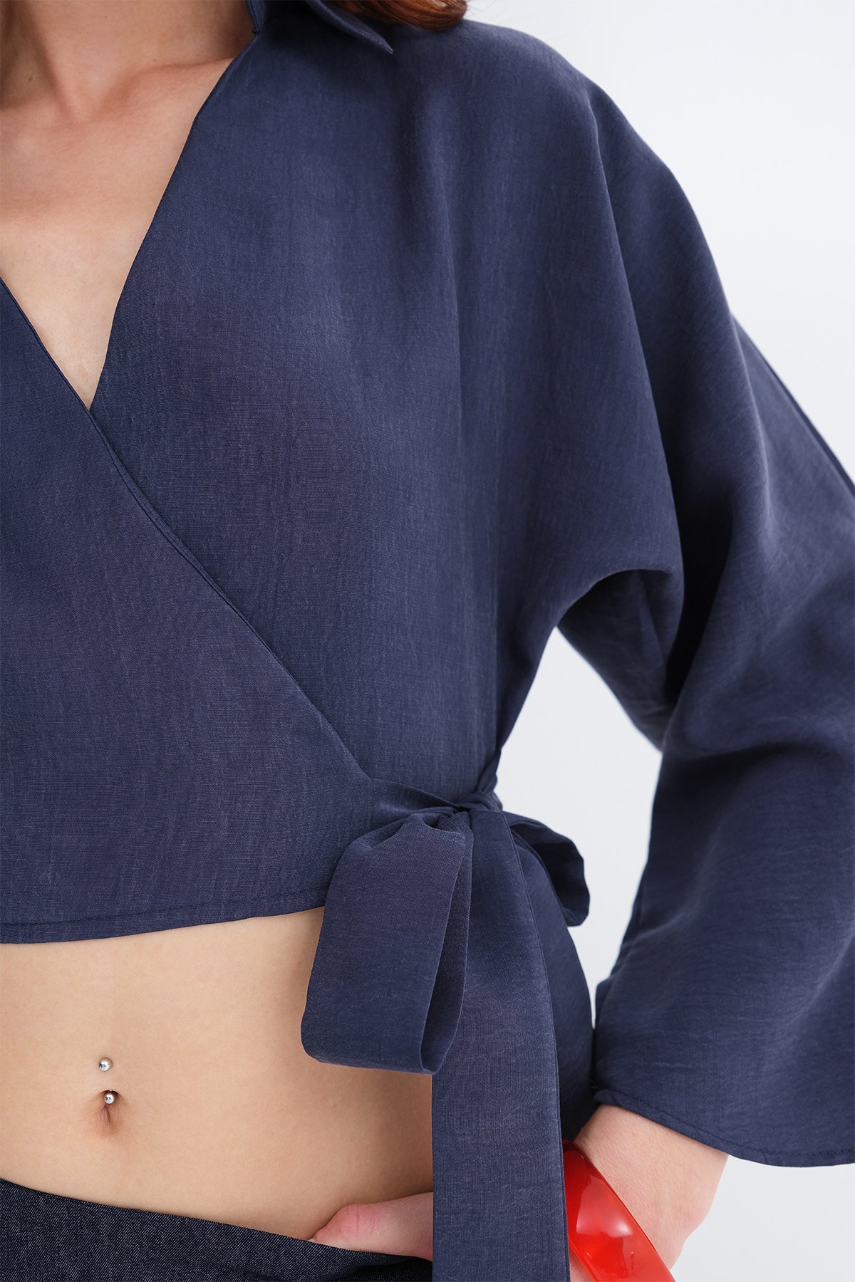Dark-Night-Blue_Tie-Front-Shirt-addax
