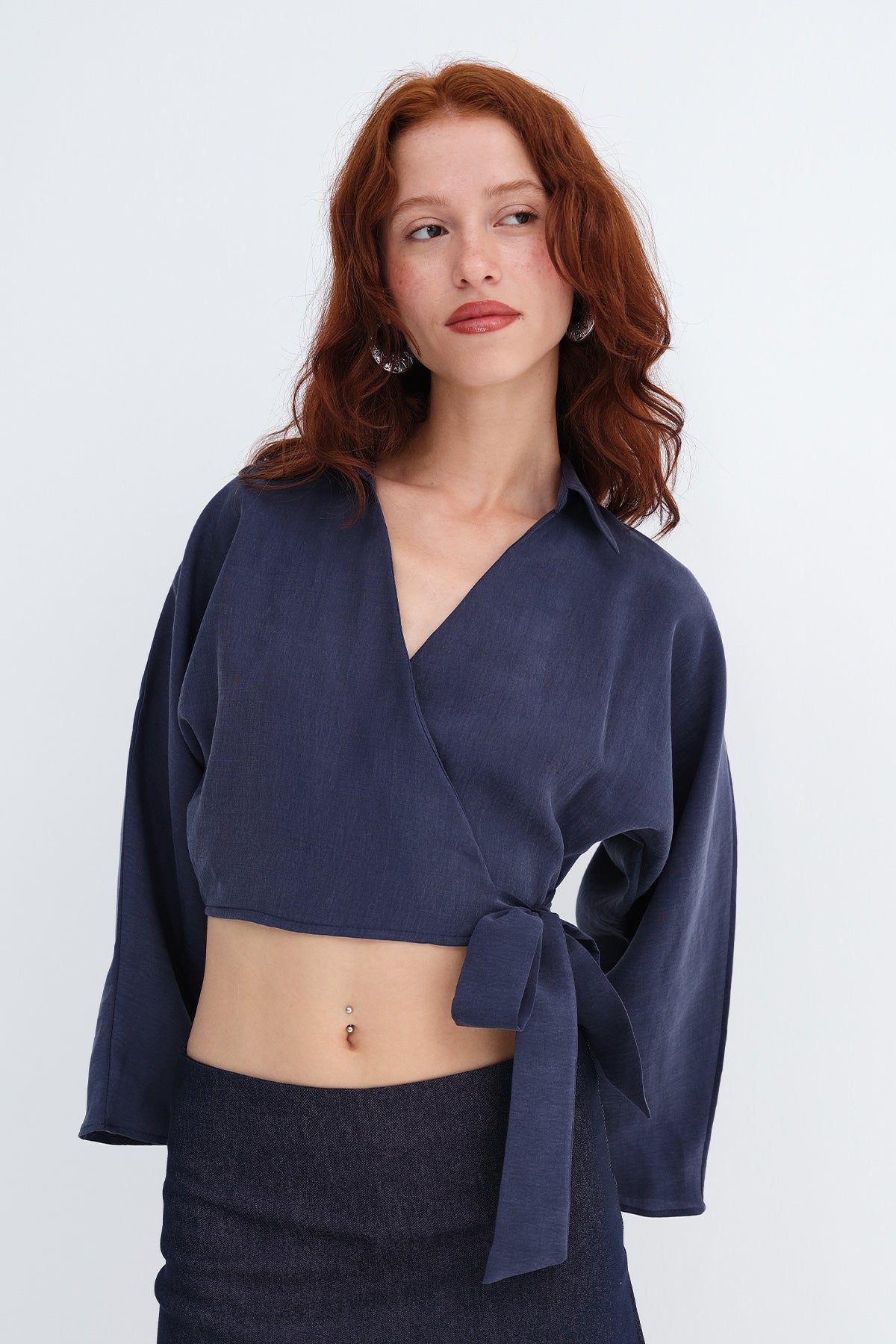 Dark-Night-Blue_Tie-Front-Shirt-addax