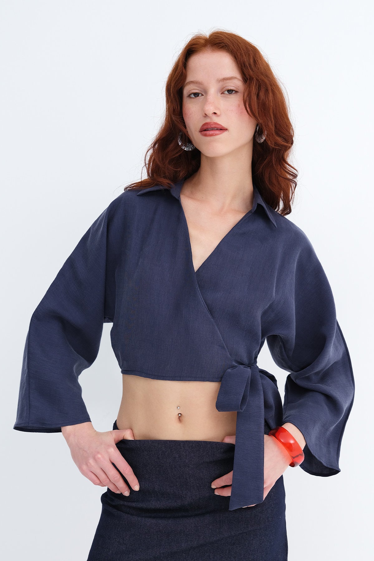 Dark-Night-Blue_Tie-Front-Shirt-addax
