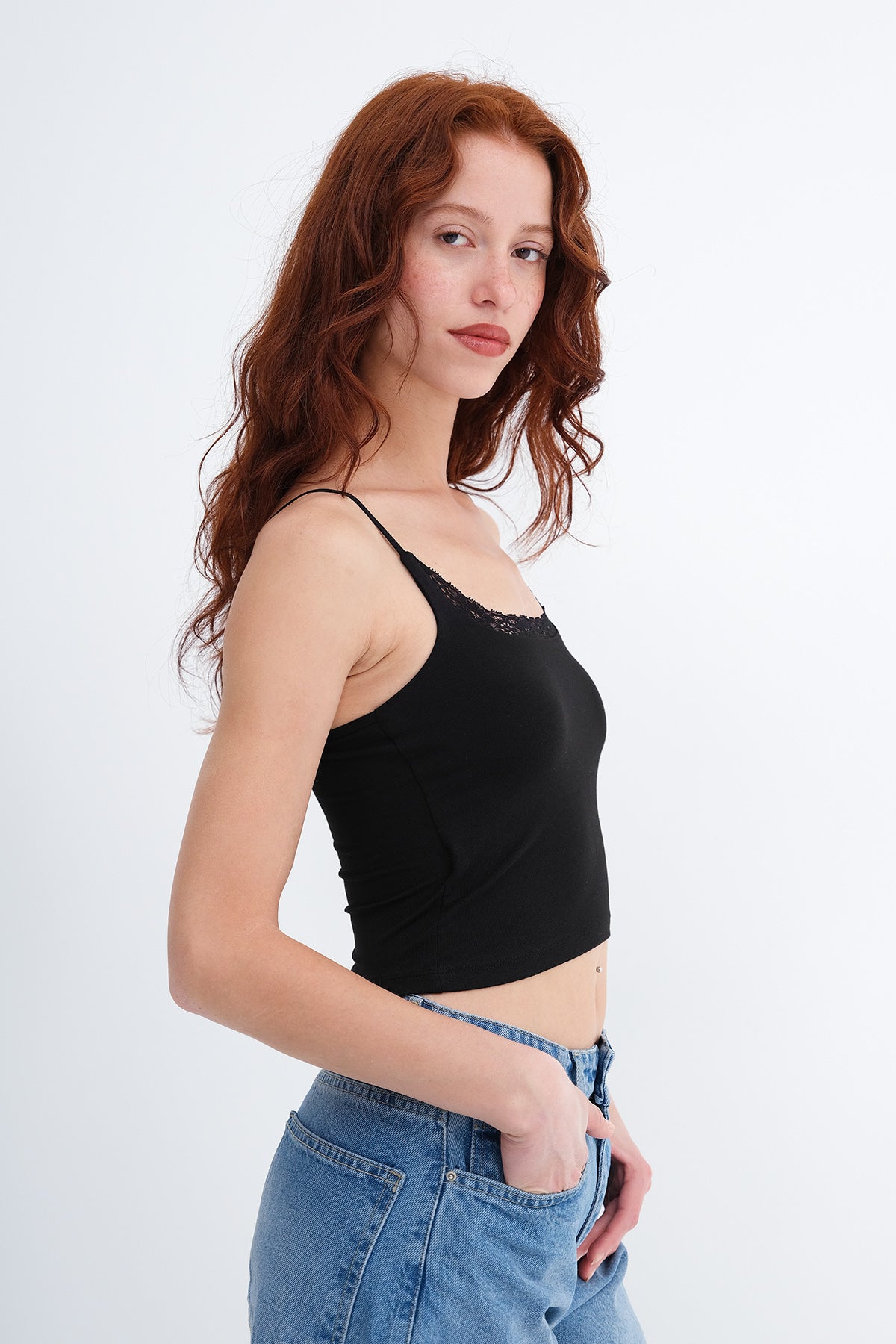 Padded Crop Tank Top