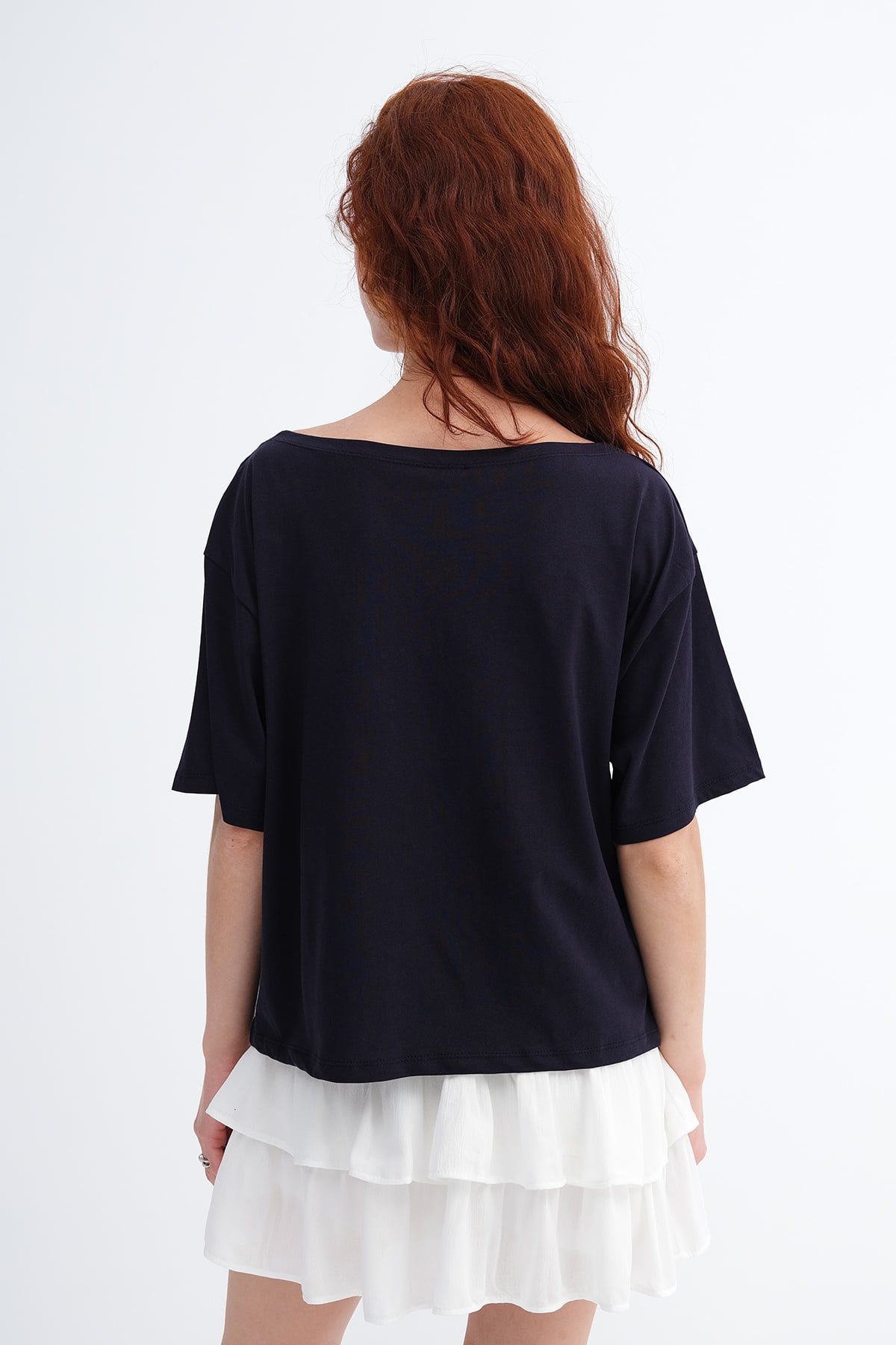 Dark-Night-Blue_Number-and-Daisy-Print-T-Shirt-addax
