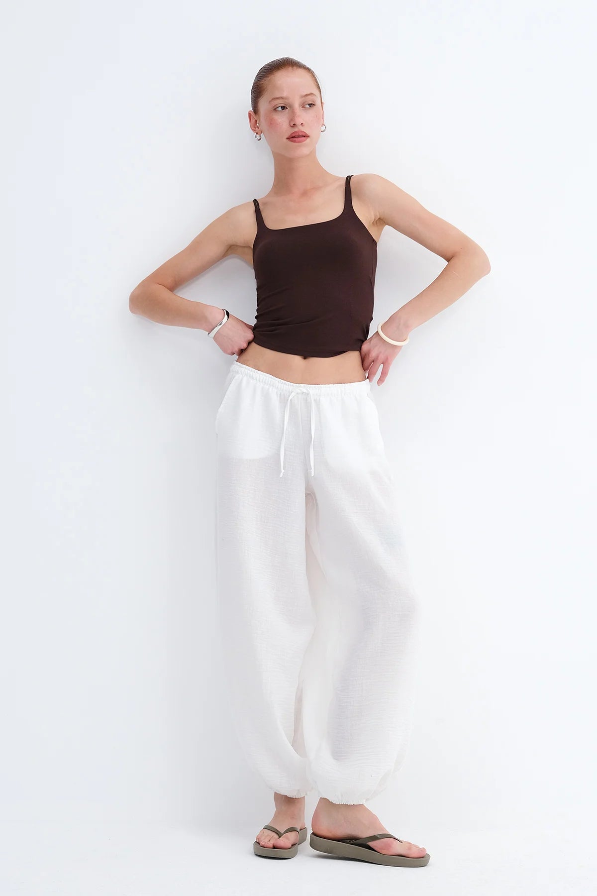 Ecru_Elastic-Waist-Harem-Pants-addax