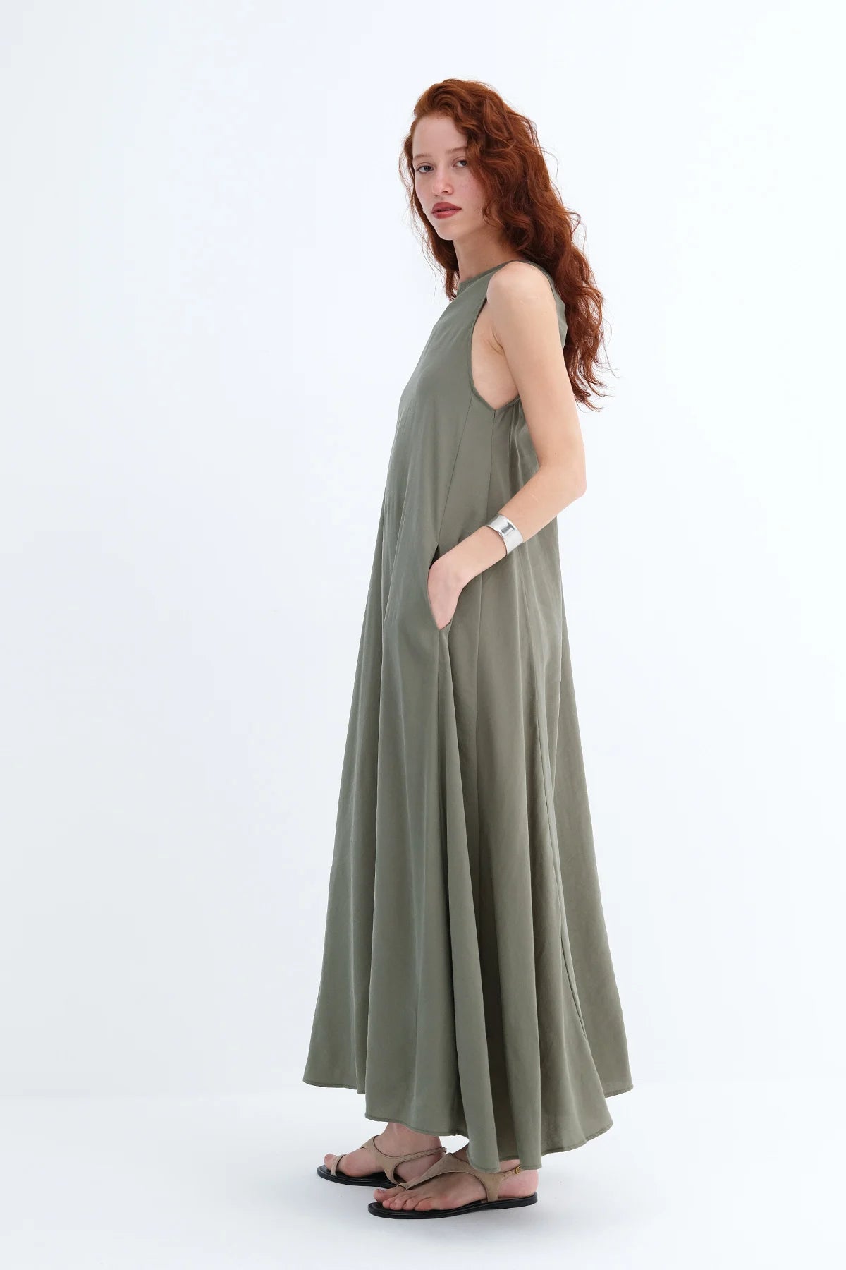 Khaki_Modal-Maxi-Dress-addax