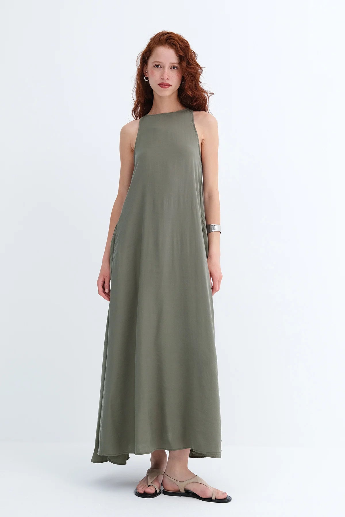 Khaki_Modal-Maxi-Dress-addax