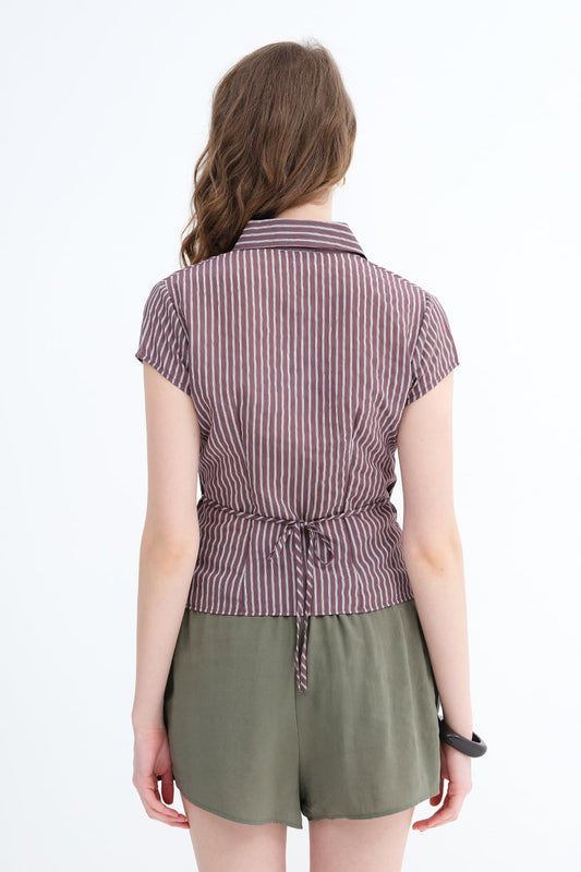 Brown---Ecru_Striped-Button-Up-Shirt-addax