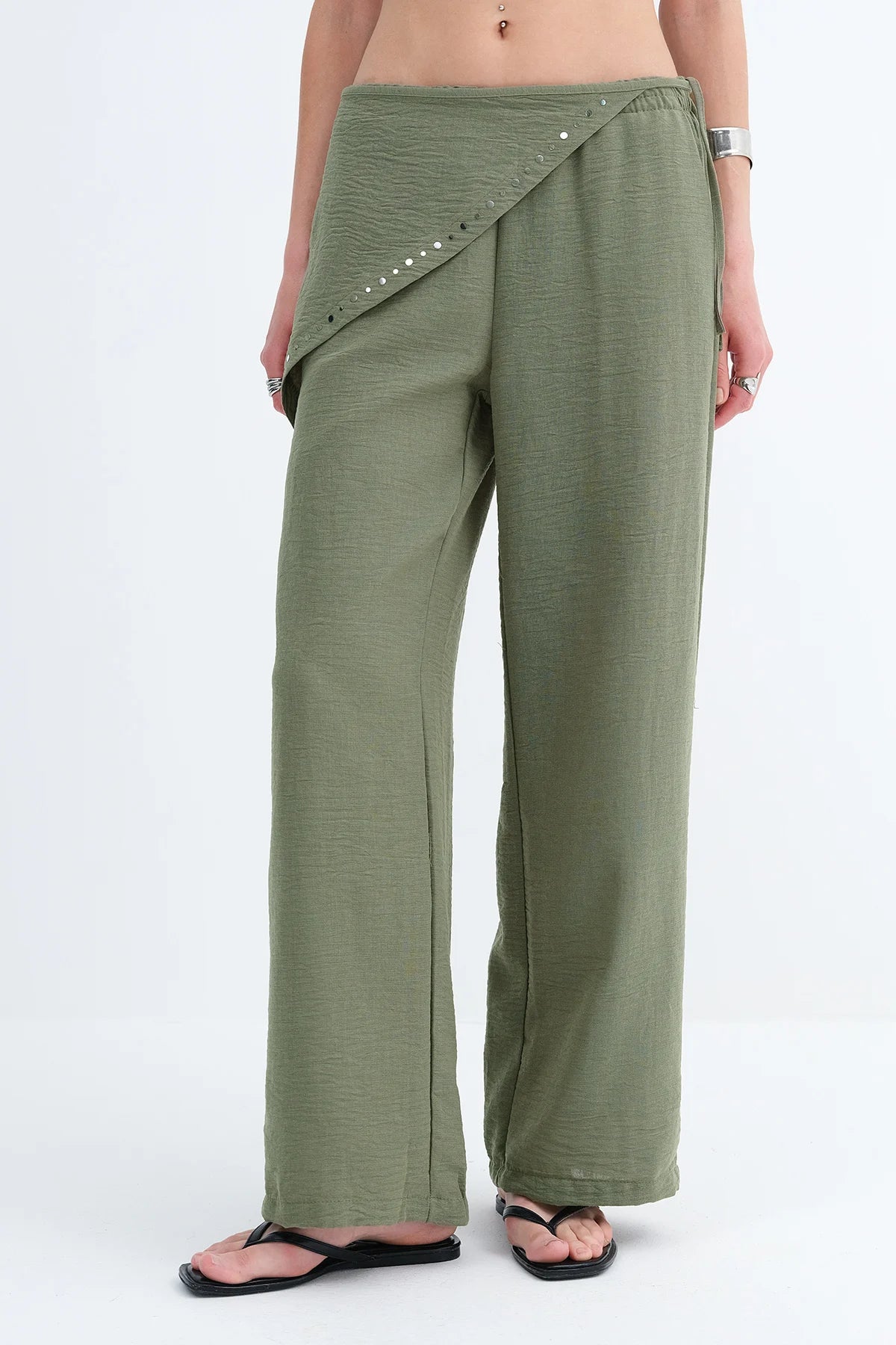 Khaki_Waist-Detail-Trousers-addax