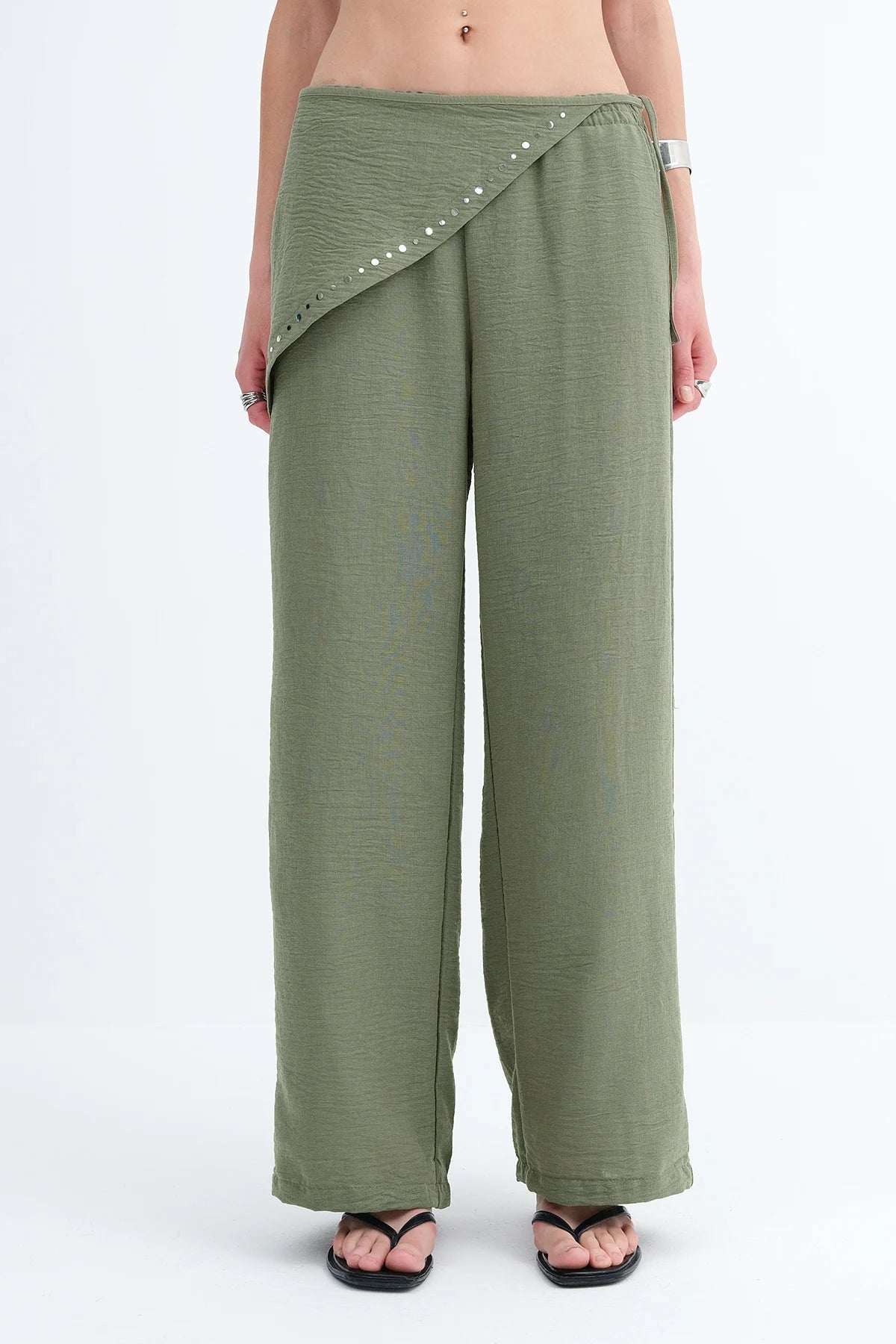 Khaki_Waist-Detail-Trousers-addax
