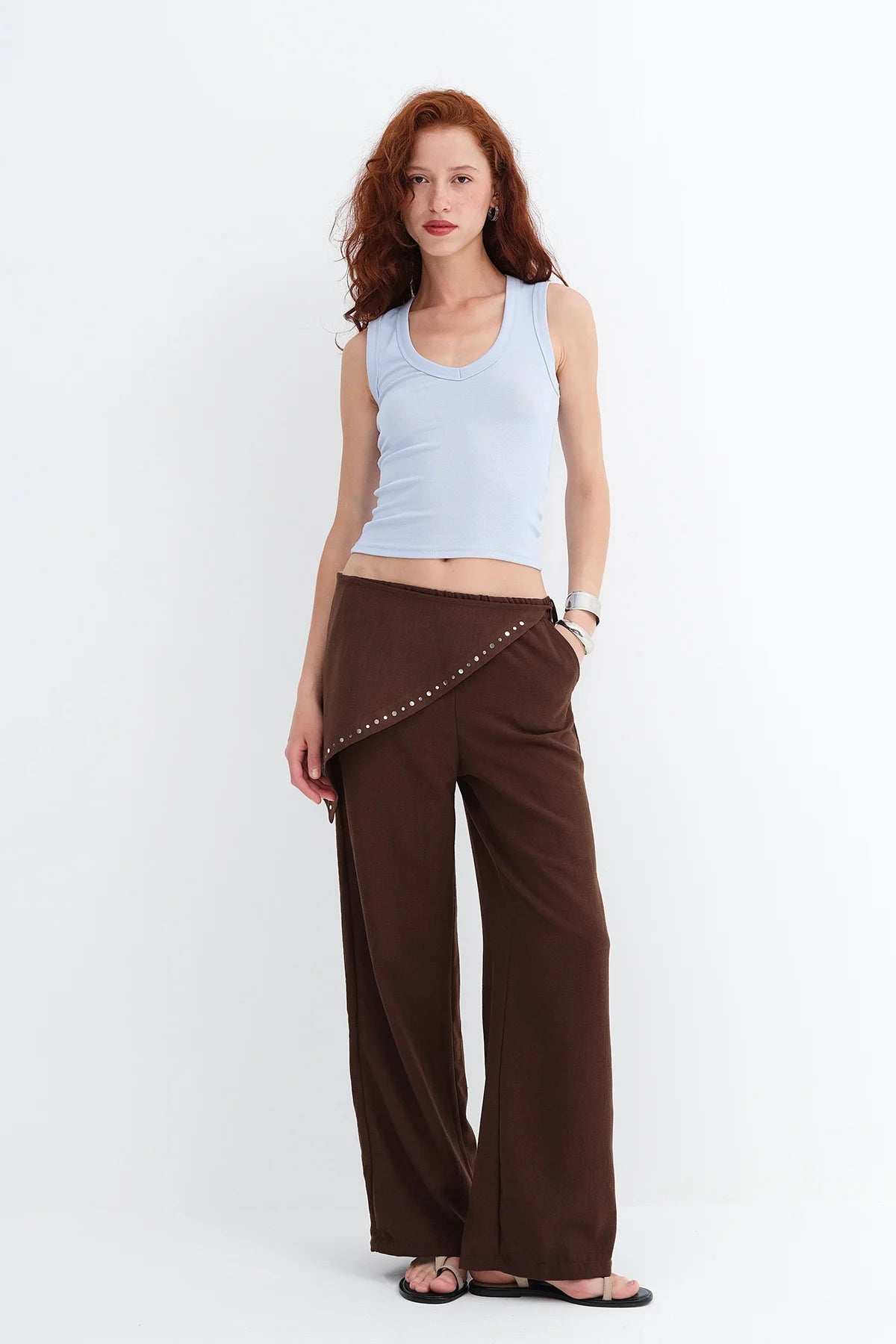 Brown_Waist-Detail-Trousers-addax