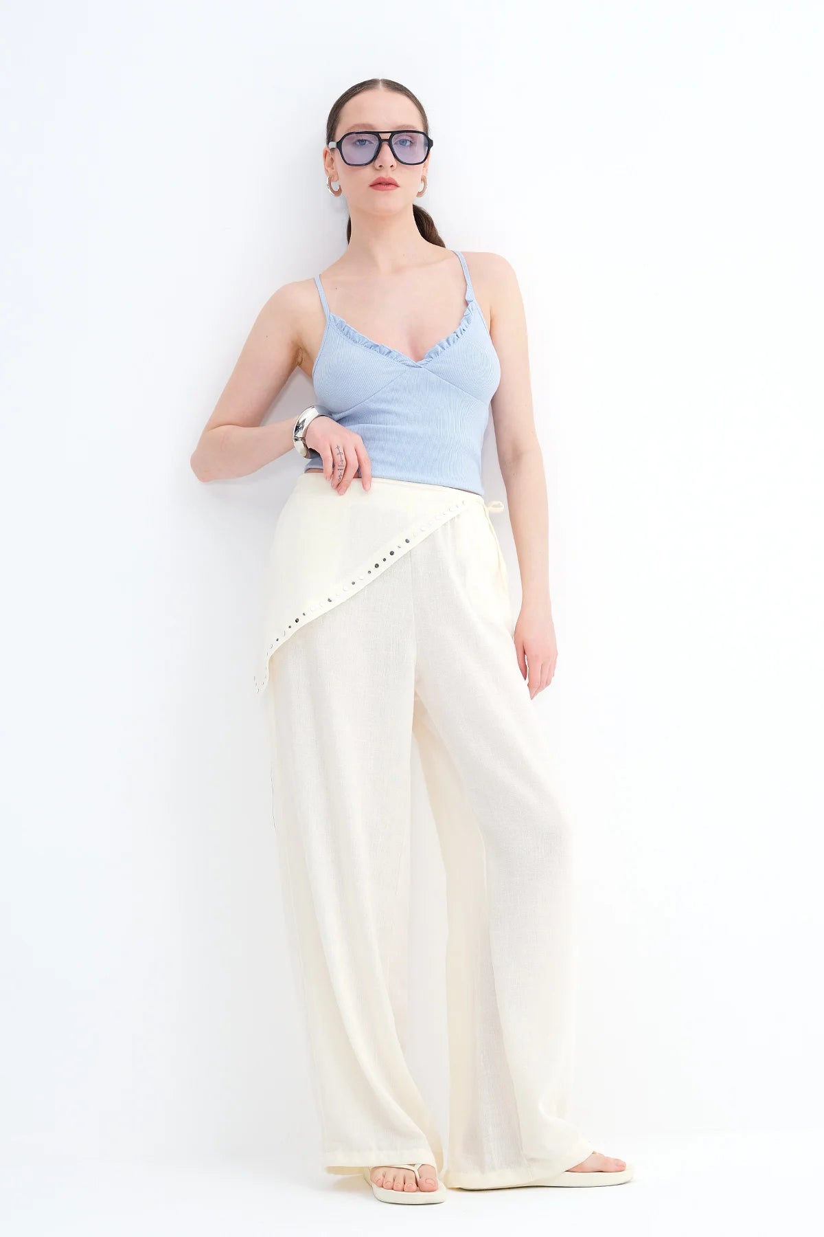 Ecru_Waist-Detail-Trousers-addax