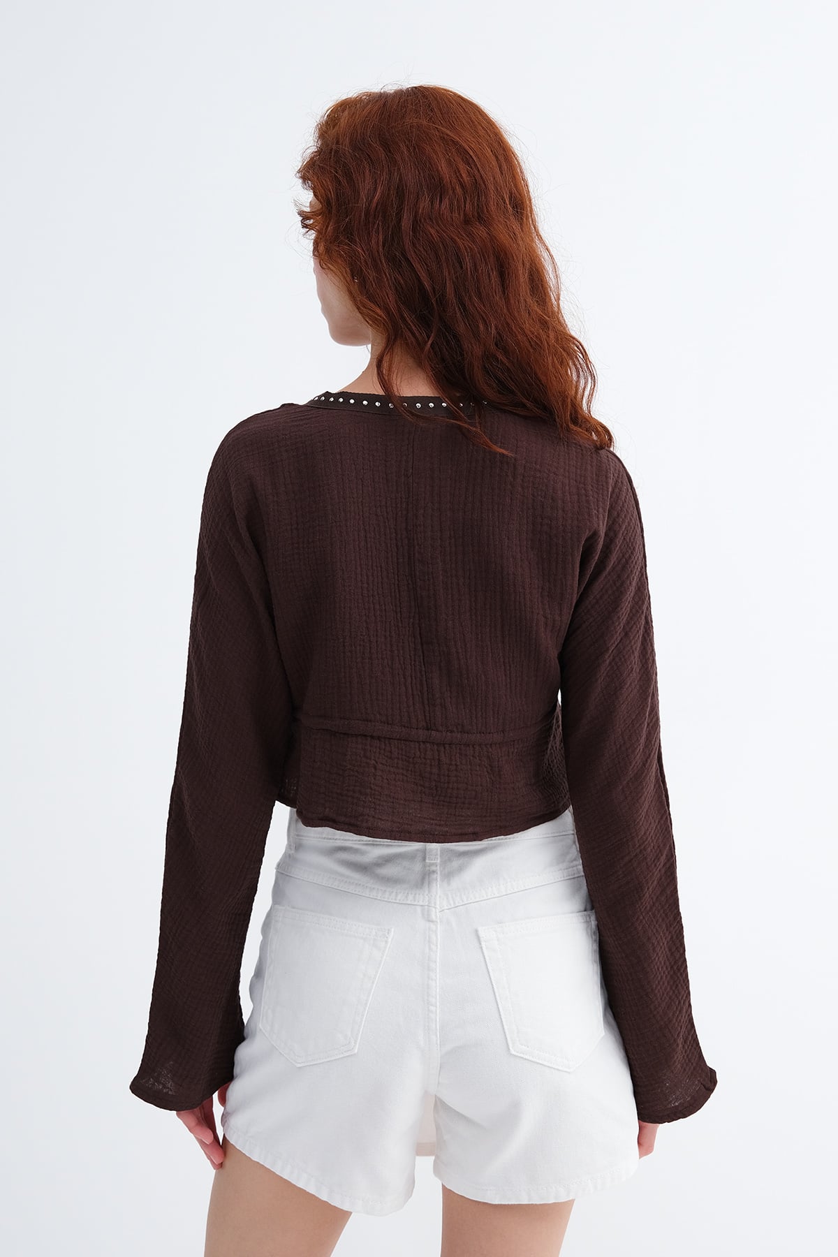 Brown_Tie-Front-Long-Sleeve-Blouse-addax