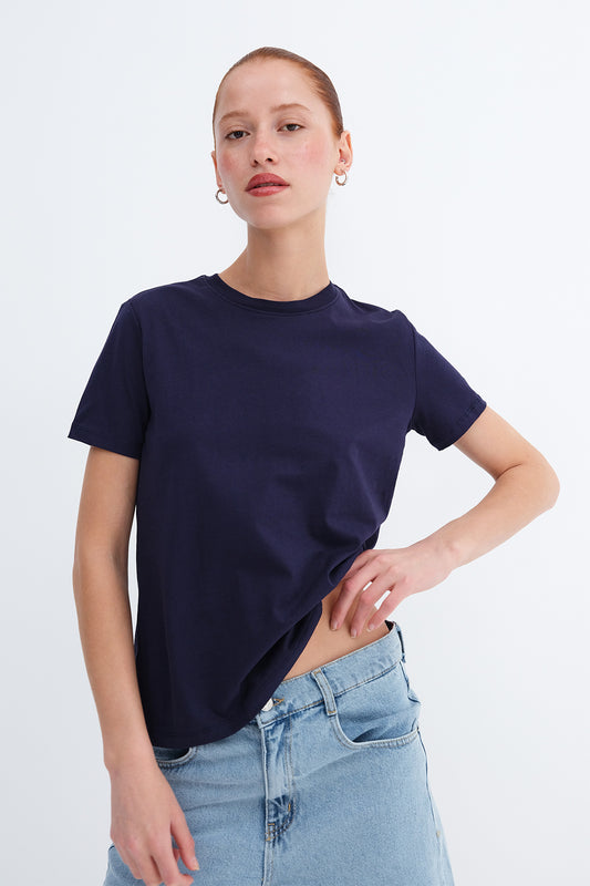 Dark-Night-Blue_Crew-Neck-Basic-T-shirt-addax