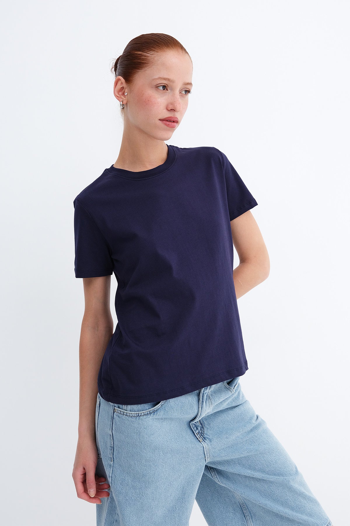 Dark-Night-Blue_Crew-Neck-Basic-T-shirt-addax