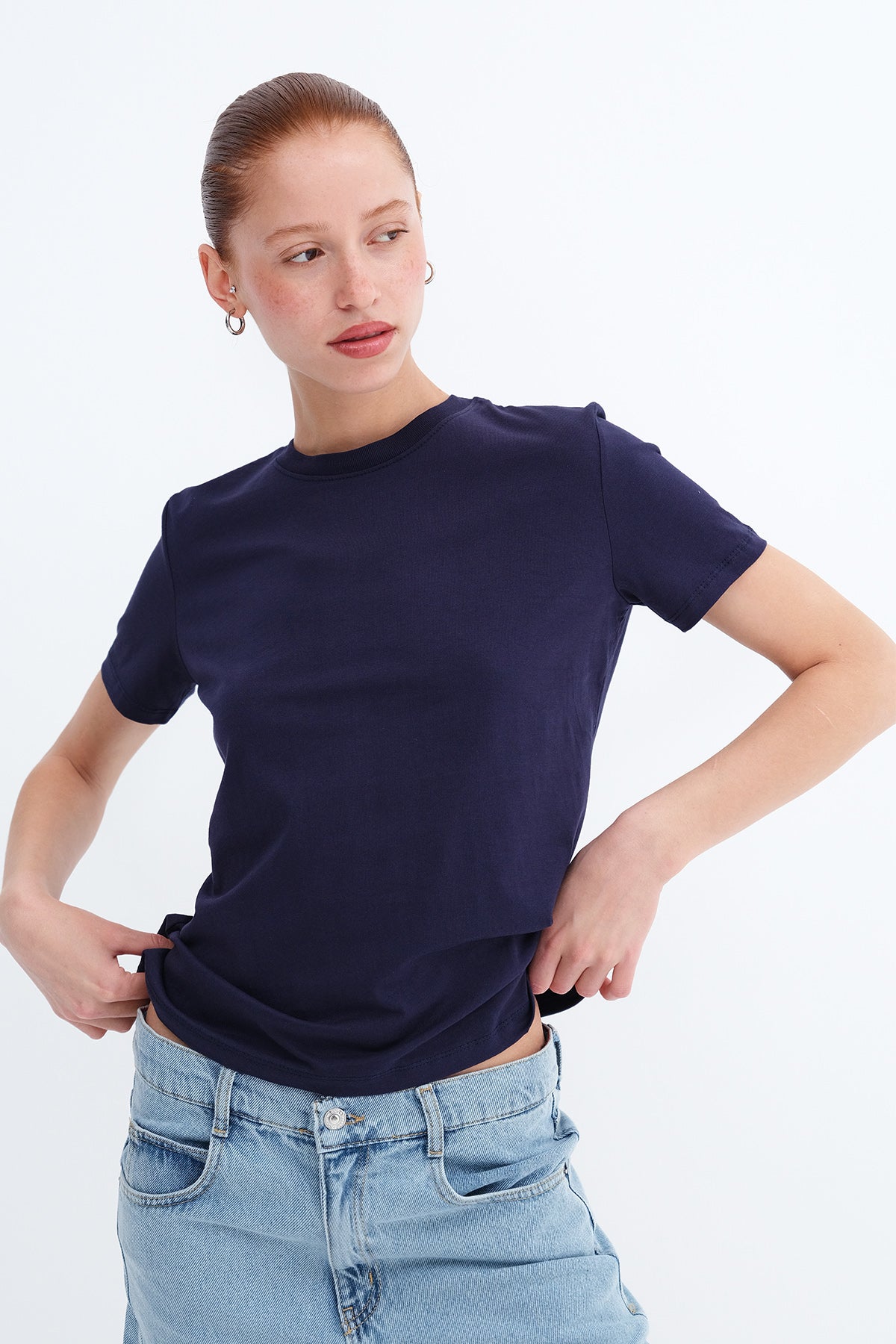 Dark-Night-Blue_Crew-Neck-Basic-T-shirt-addax
