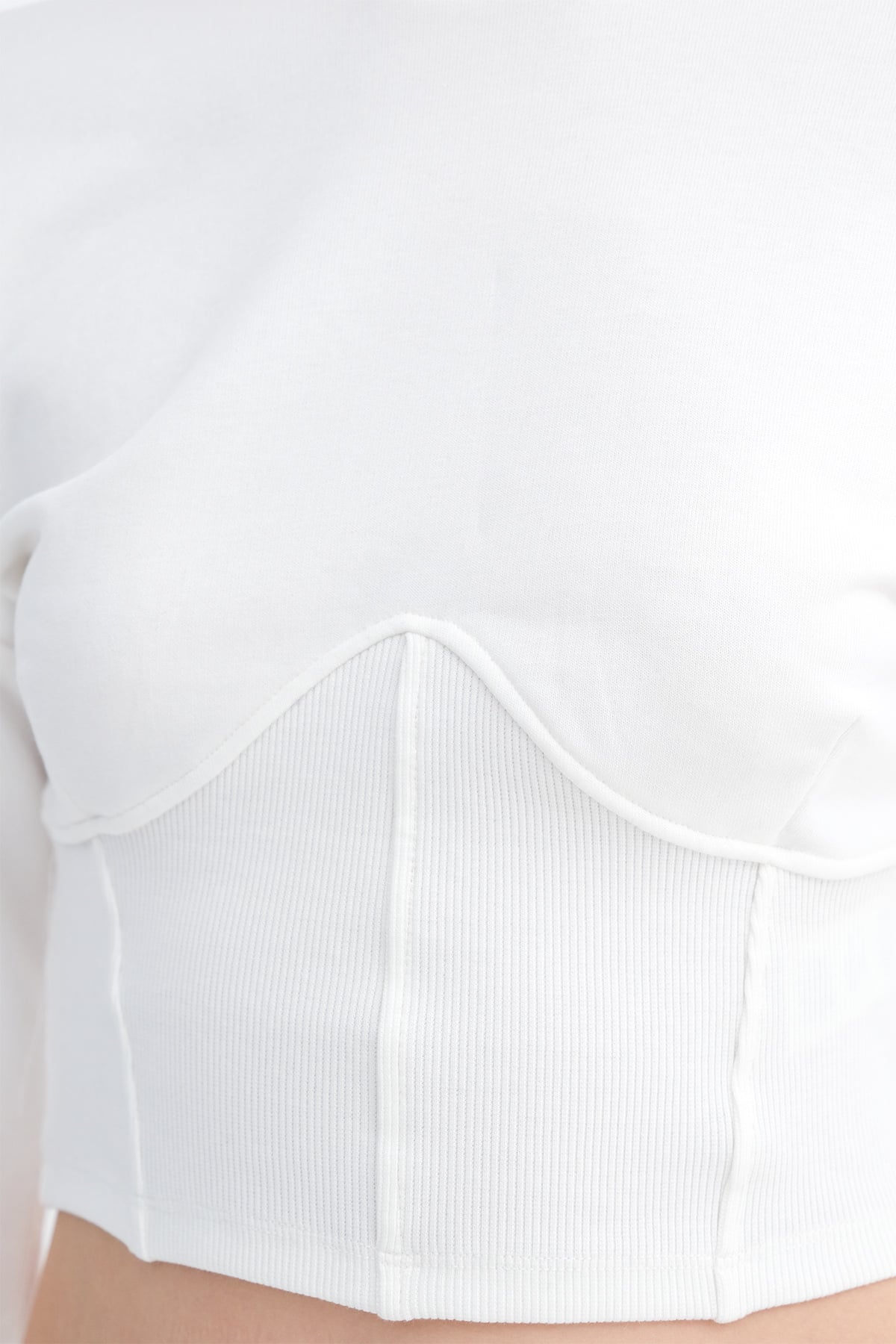 Ecru_Corset-Waist-Crop-Sweatshirt-addax