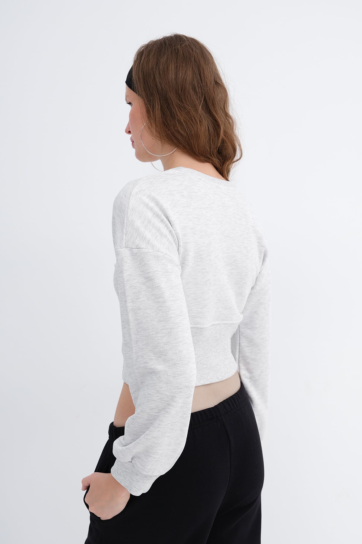 Snow-Melange_Corset-Waist-Crop-Sweatshirt-addax