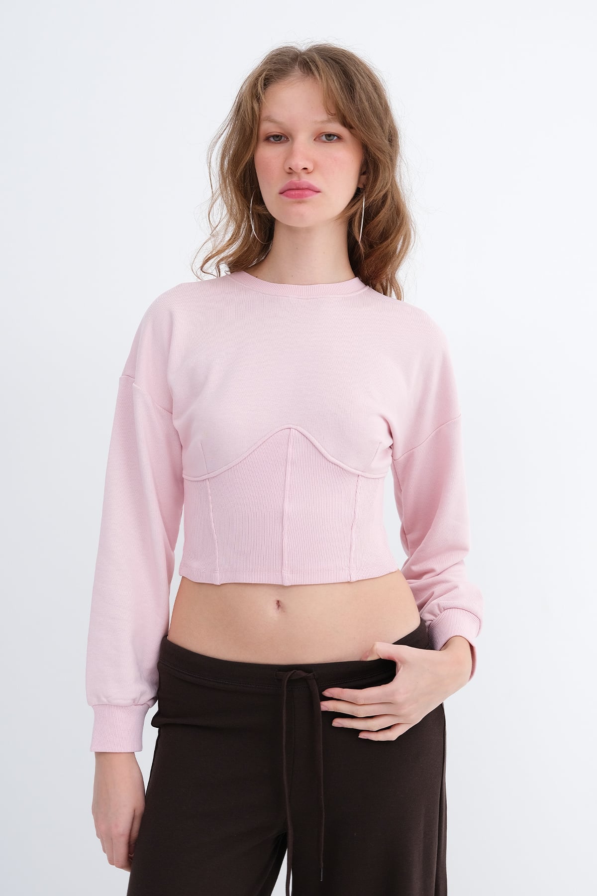 Lotus_Corset-Waist-Crop-Sweatshirt-addax