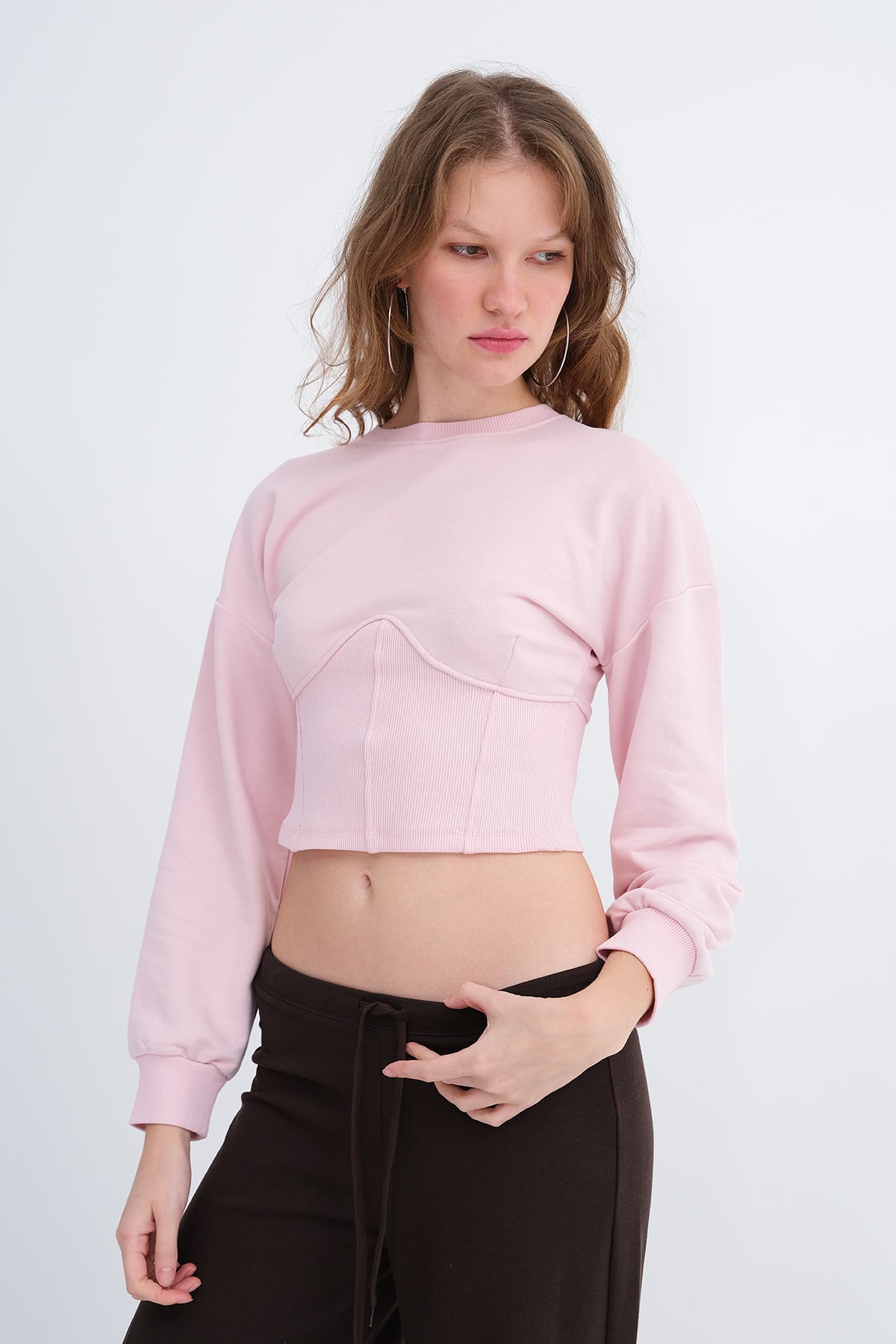 Lotus_Corset-Waist-Crop-Sweatshirt-addax