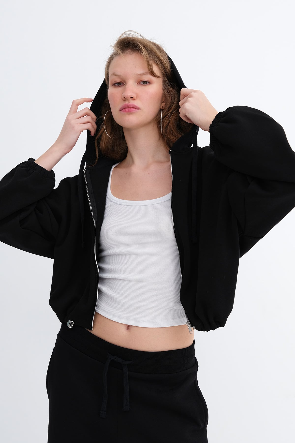 Black_Elasticated-Hem-Fleece-Joggers-addax
