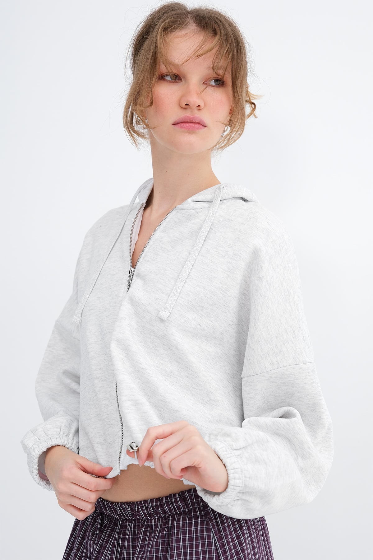 Snow-Melange_Elasticated-Hem-Fleece-Joggers-addax