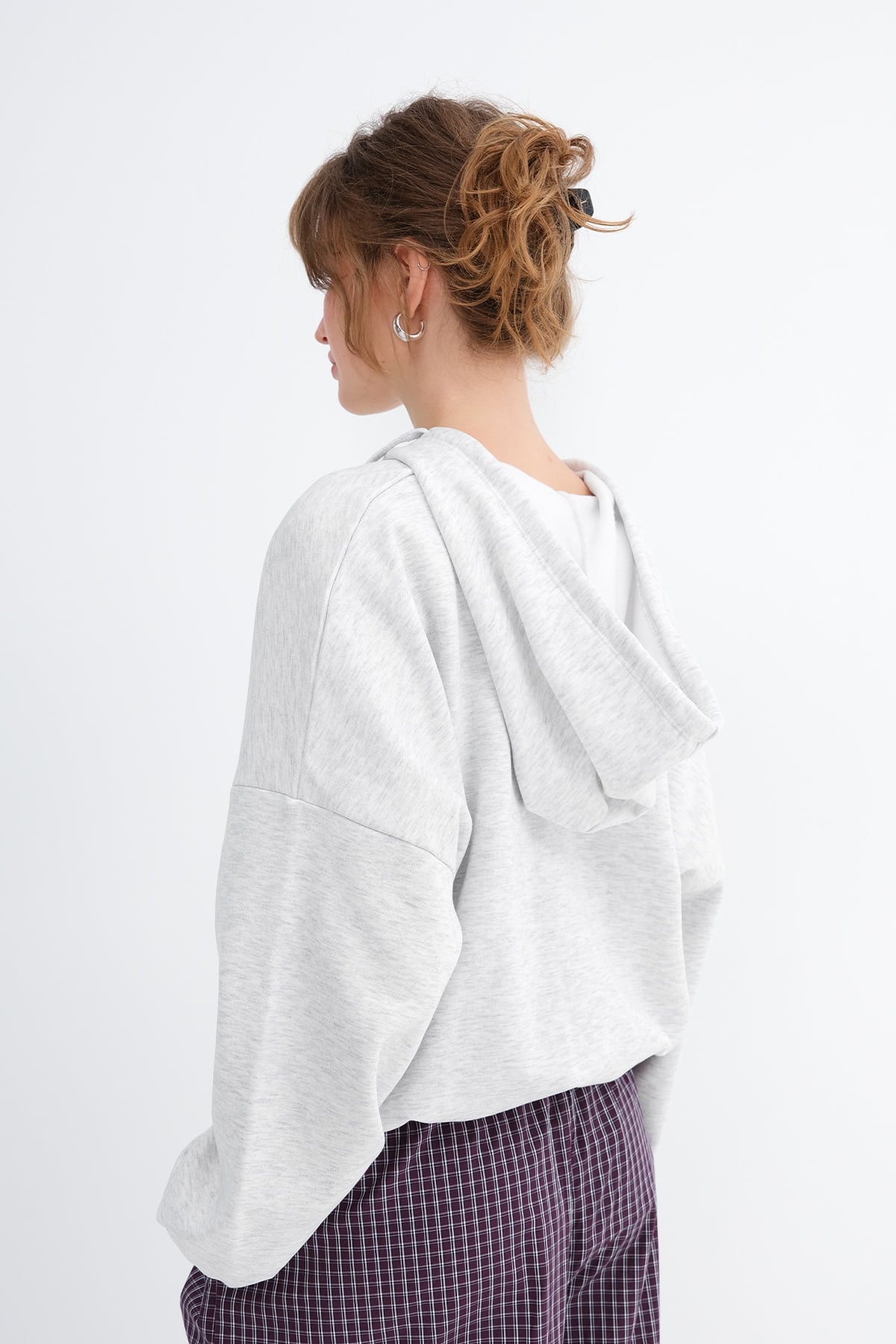 Snow-Melange_Elasticated-Hem-Fleece-Joggers-addax