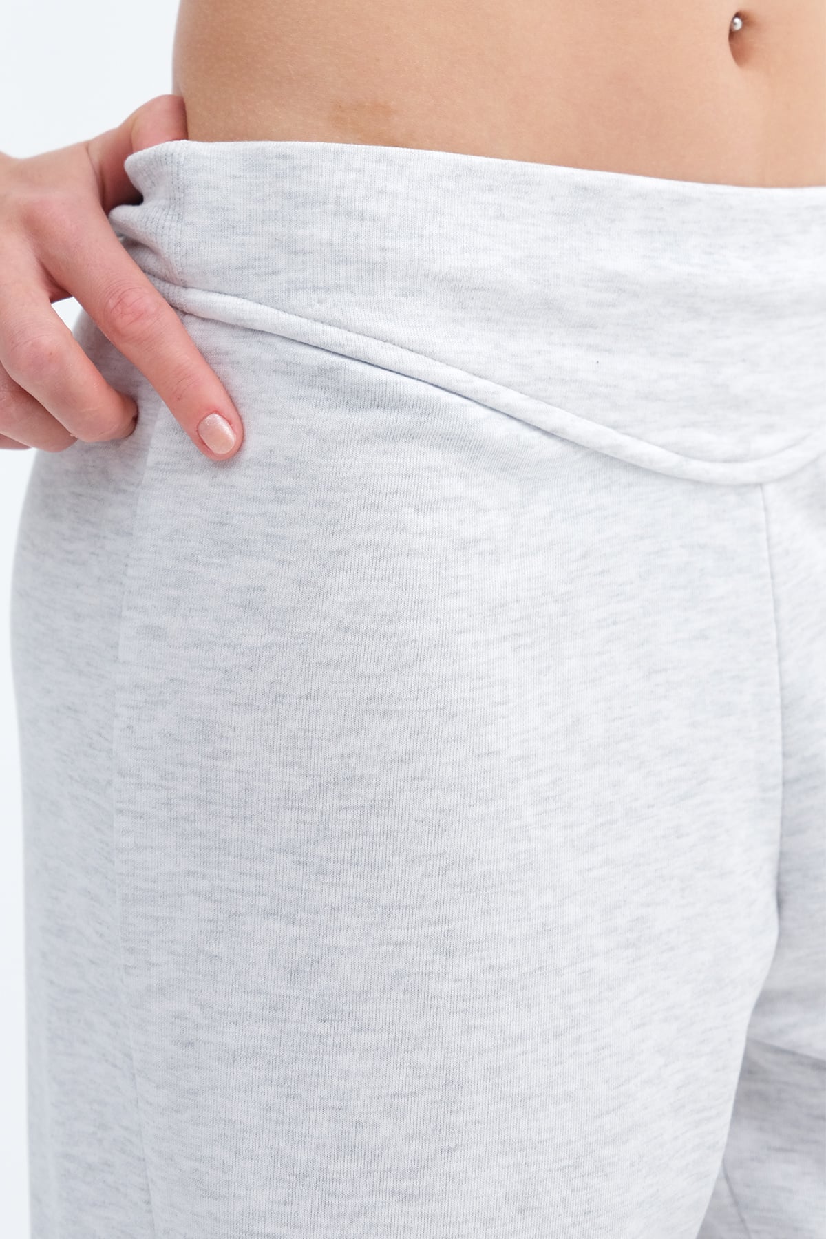 Snow-Melange_Elastic-Waist-Sweatpants-addax