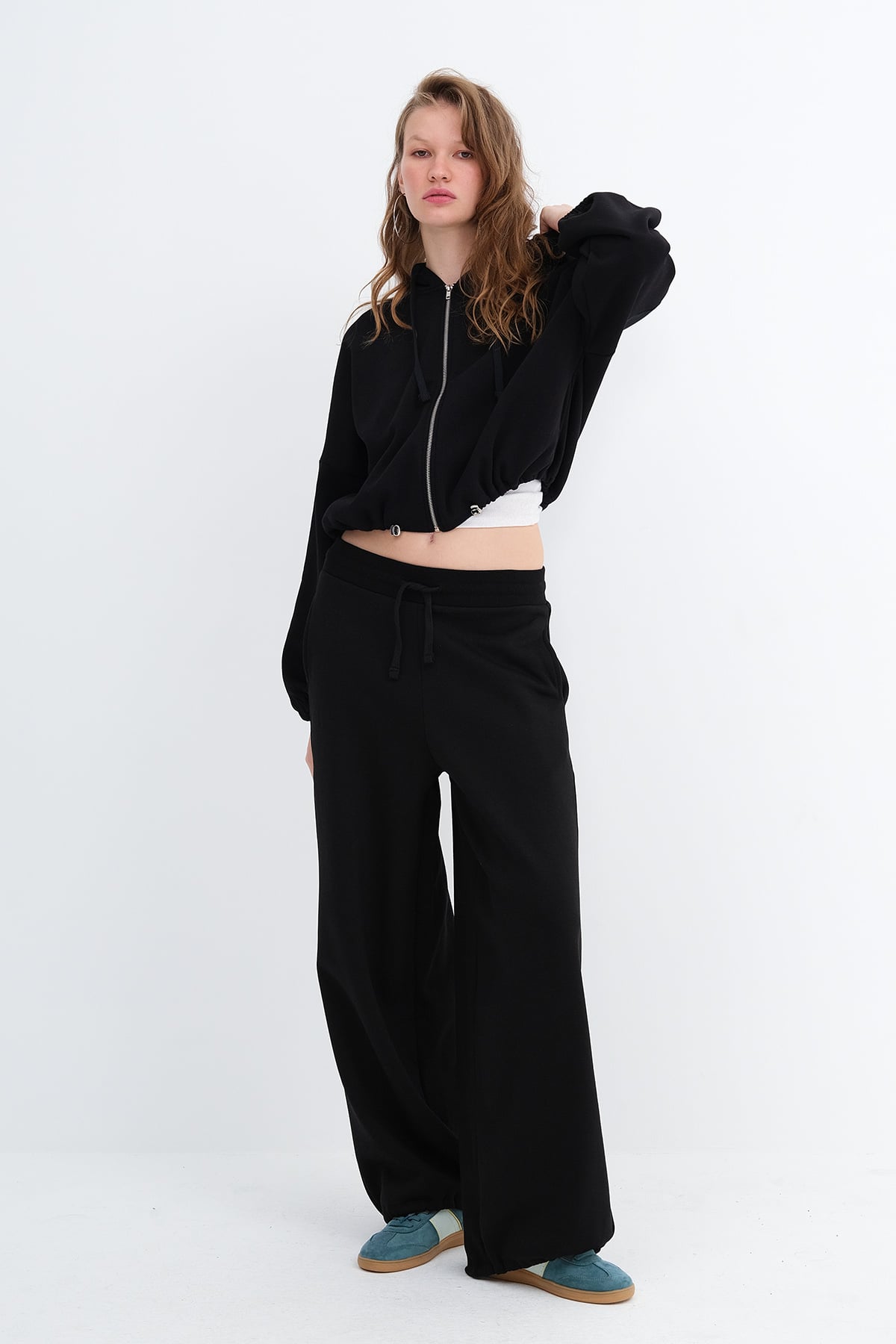 Black_Elasticated-Hem-Fleece-Joggers-addax