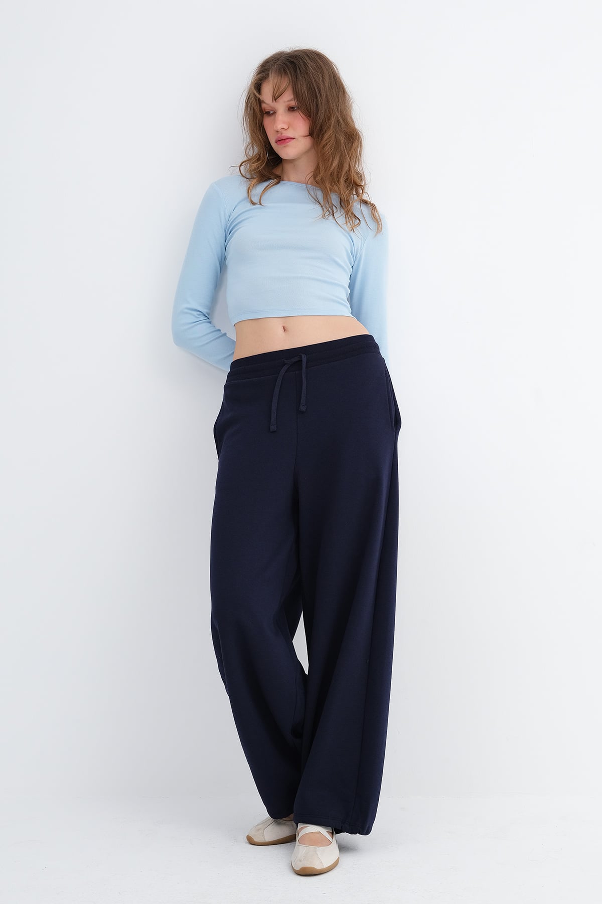 Dark-Night-Blue_Elasticated-Hem-Fleece-Joggers-addax