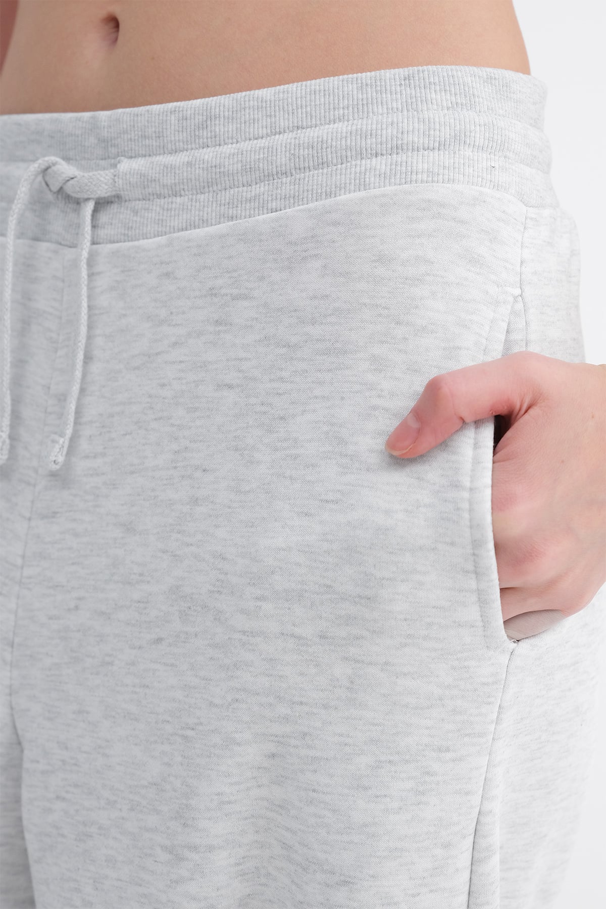 Snow-Melange_Elasticated-Hem-Fleece-Joggers-addax