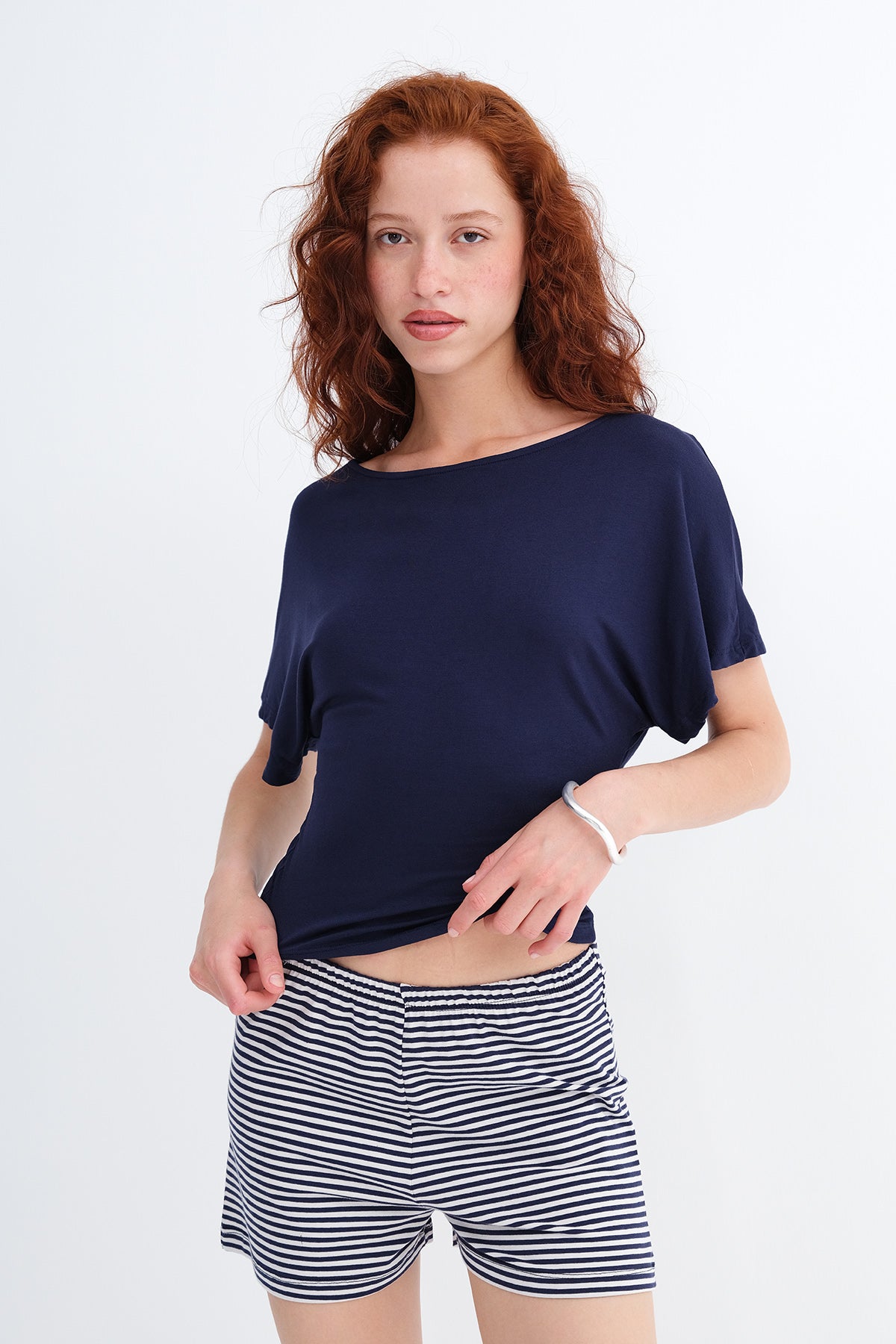 Dark-Night-Blue_Boat-Neck-Basic-T-shirt-addax