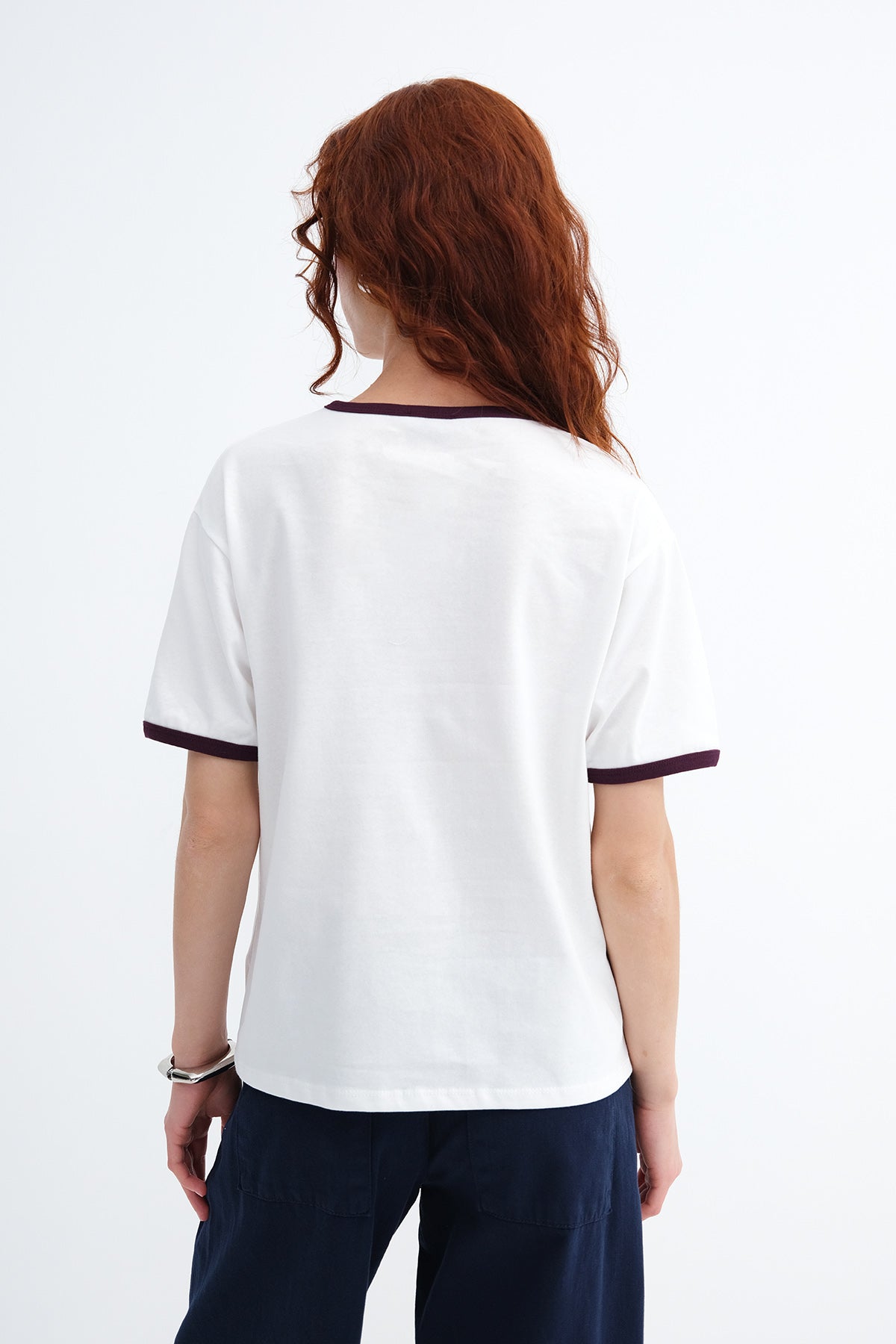 Slogan Print Crew Neck T-Shirt