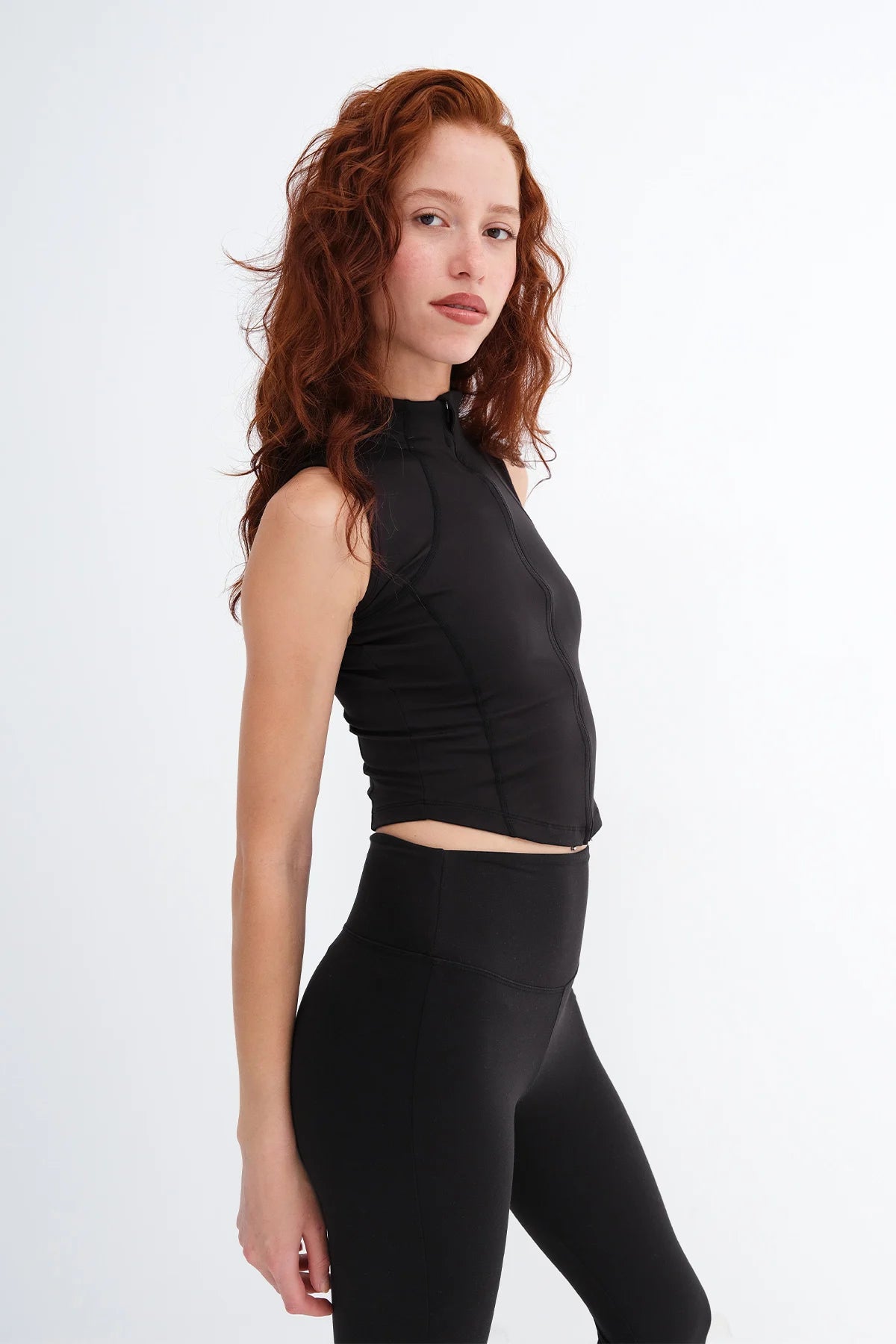 Black_High-Neck-Zip-Up-Blouse-addax