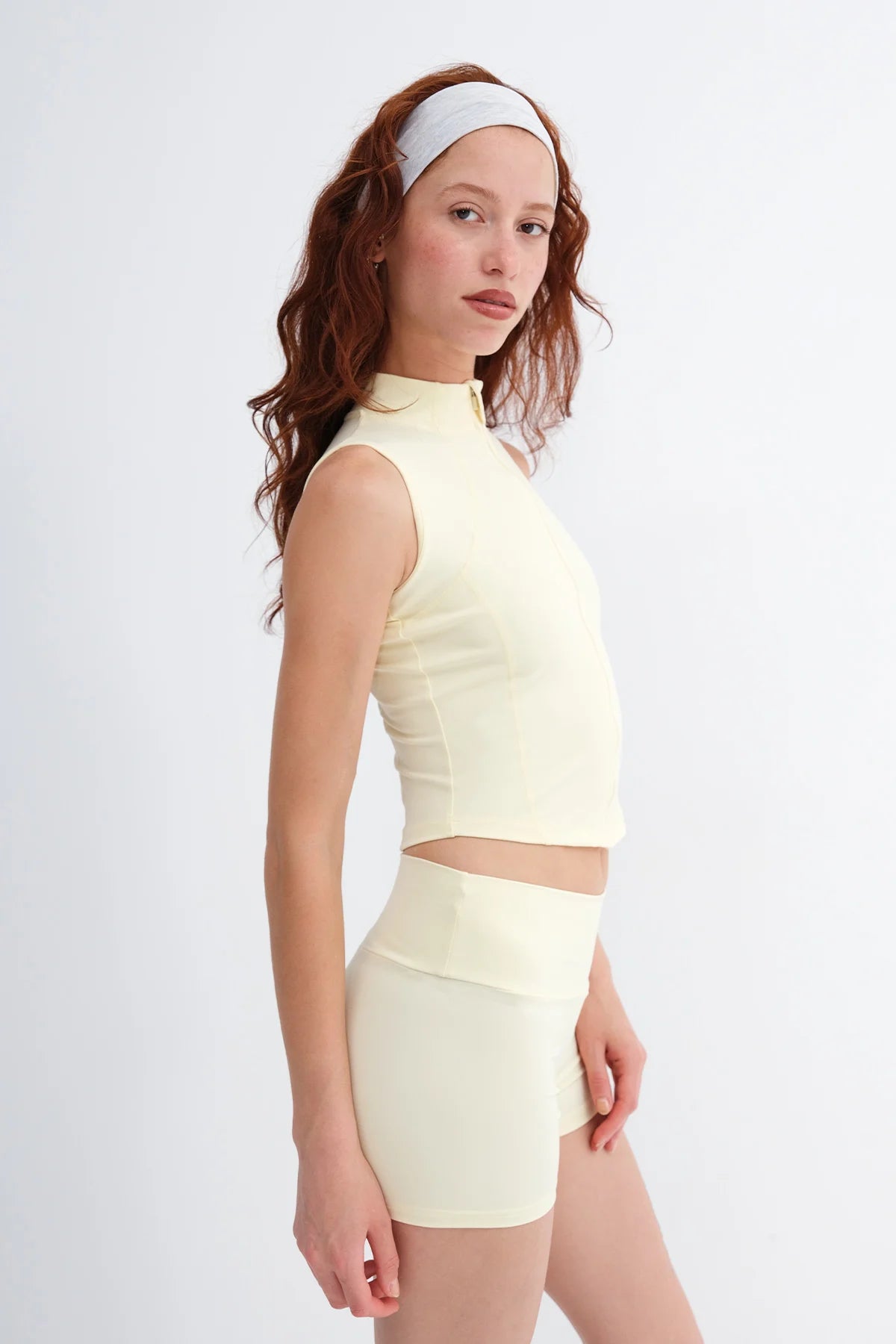 Light-Yellow_High-Neck-Zip-Up-Blouse-addax