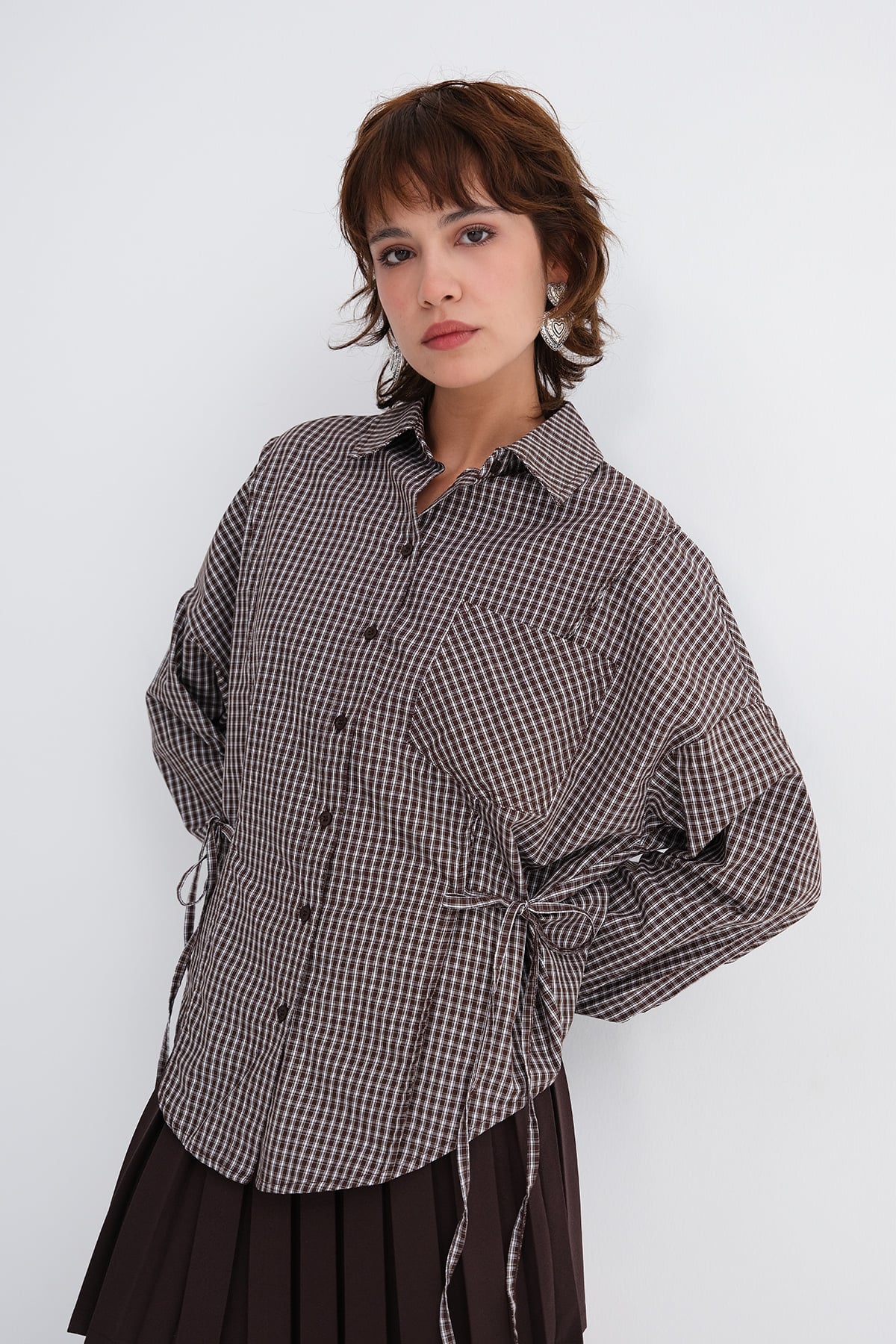 Brown_Tie-Detail-Shirt-addax