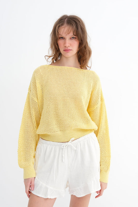 Light-Yellow_Openwork-Knit-Sweater-addax