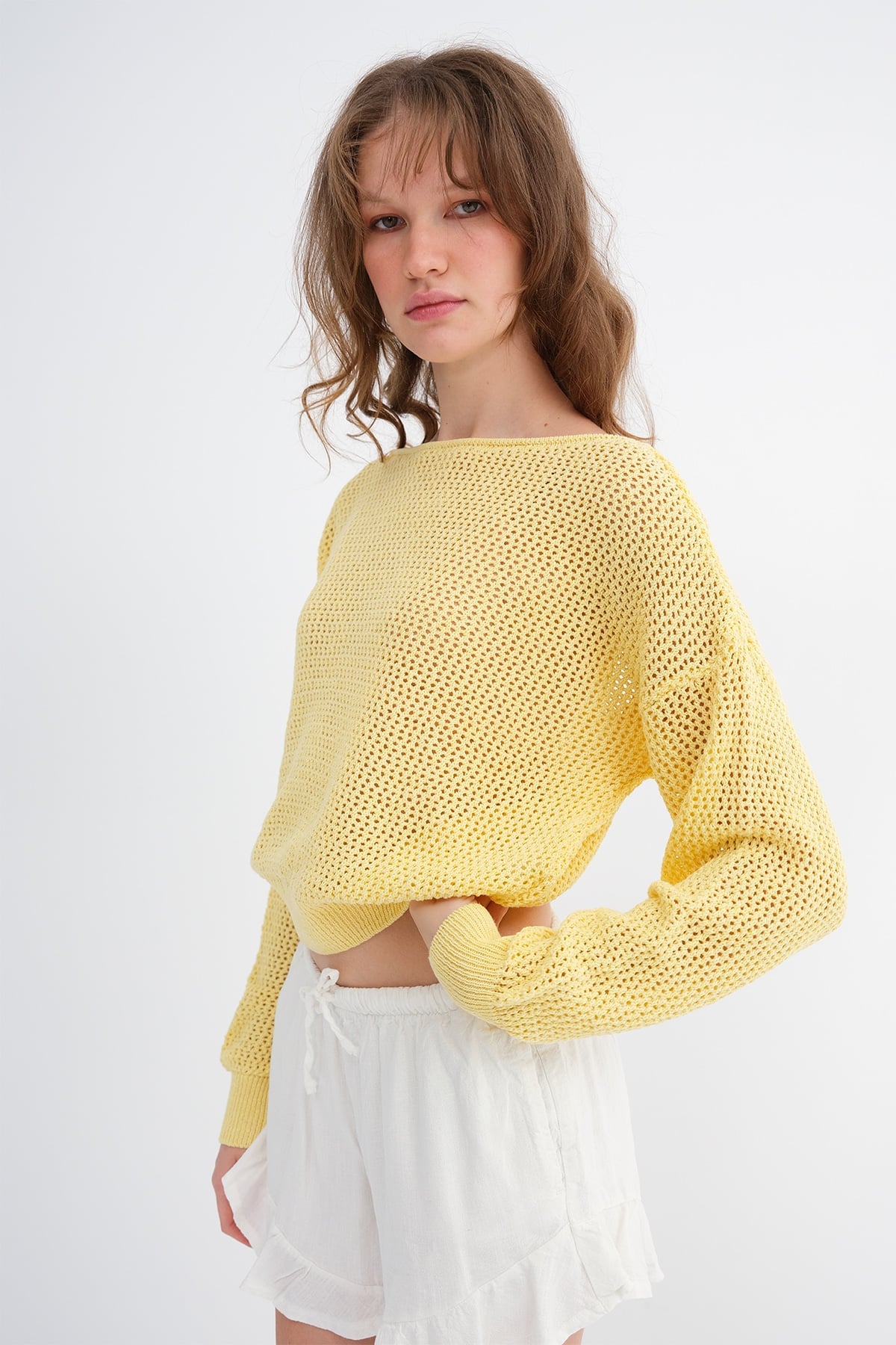 Light-Yellow_Openwork-Knit-Sweater-addax