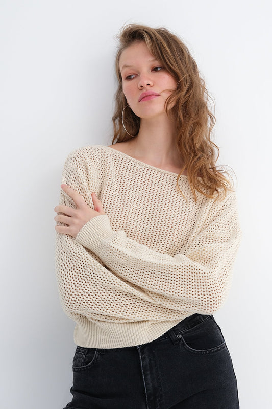 Ecru_Openwork-Knit-Sweater-addax