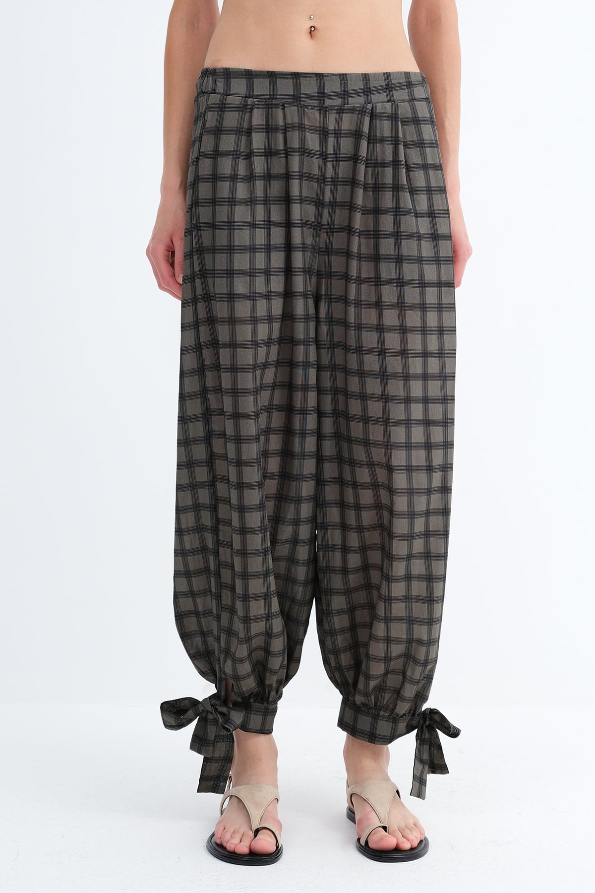 Khaki_Plaid-Patterned-Harem-Pants-addax