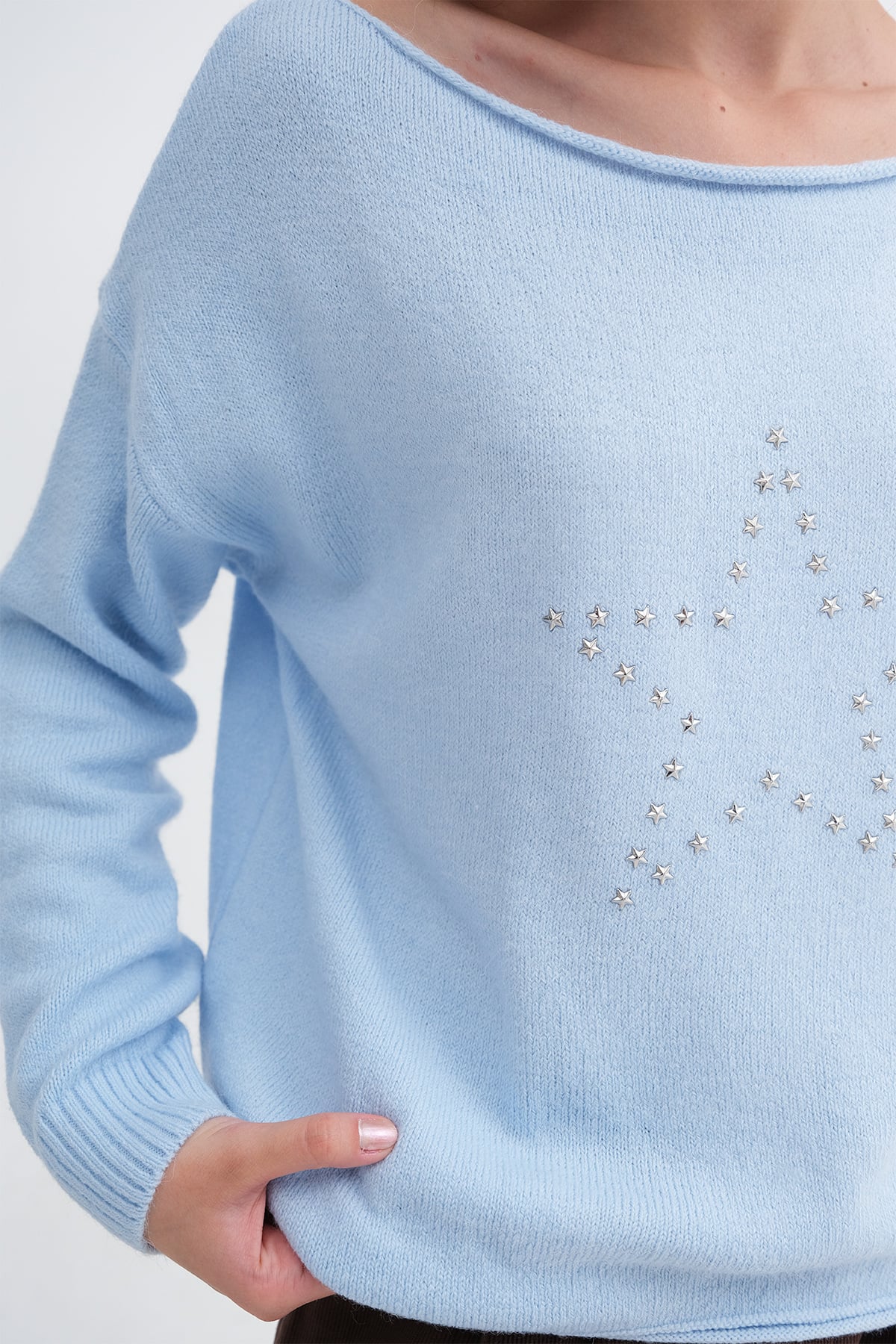 Ice-Blue_Star-Rhinestone-Knit-Sweater-addax