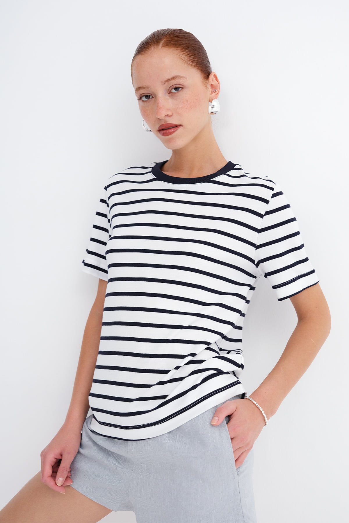 Striped Short Sleeve T-Shirt