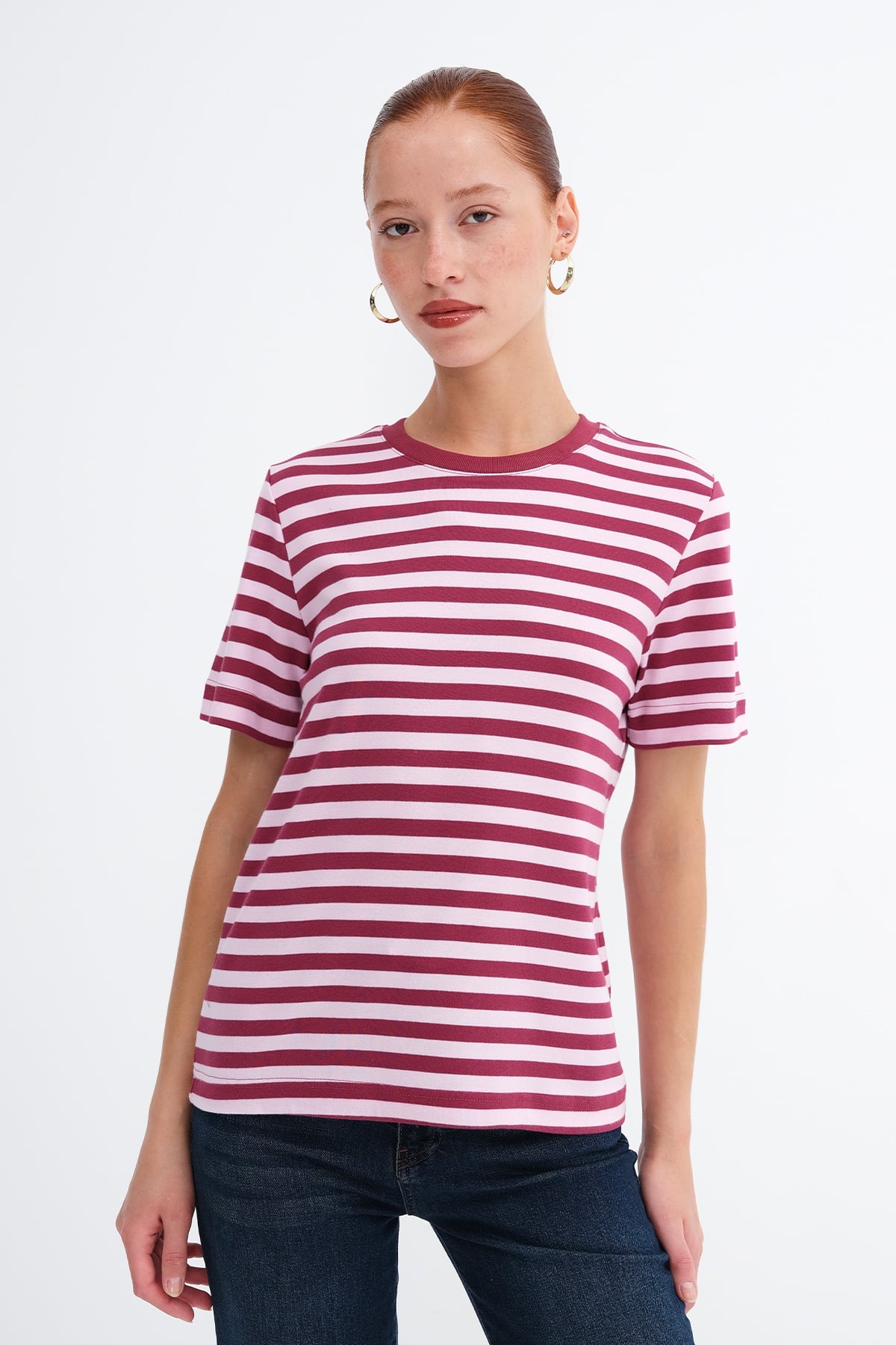 Lotus-Gardenia_Striped-Short-Sleeve-T-Shirt-addax