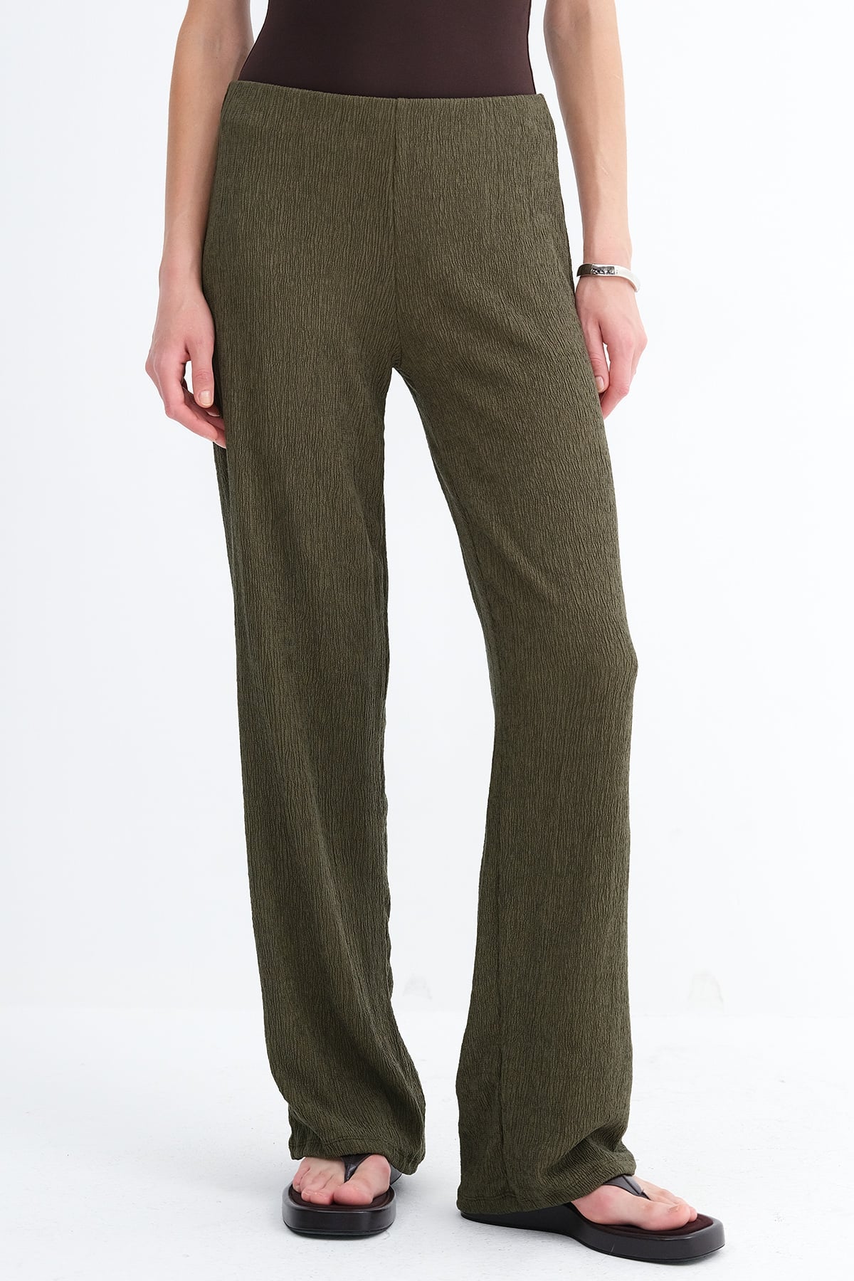 Khaki_Elastic-Waist-Wide-Leg-Trousers-addax