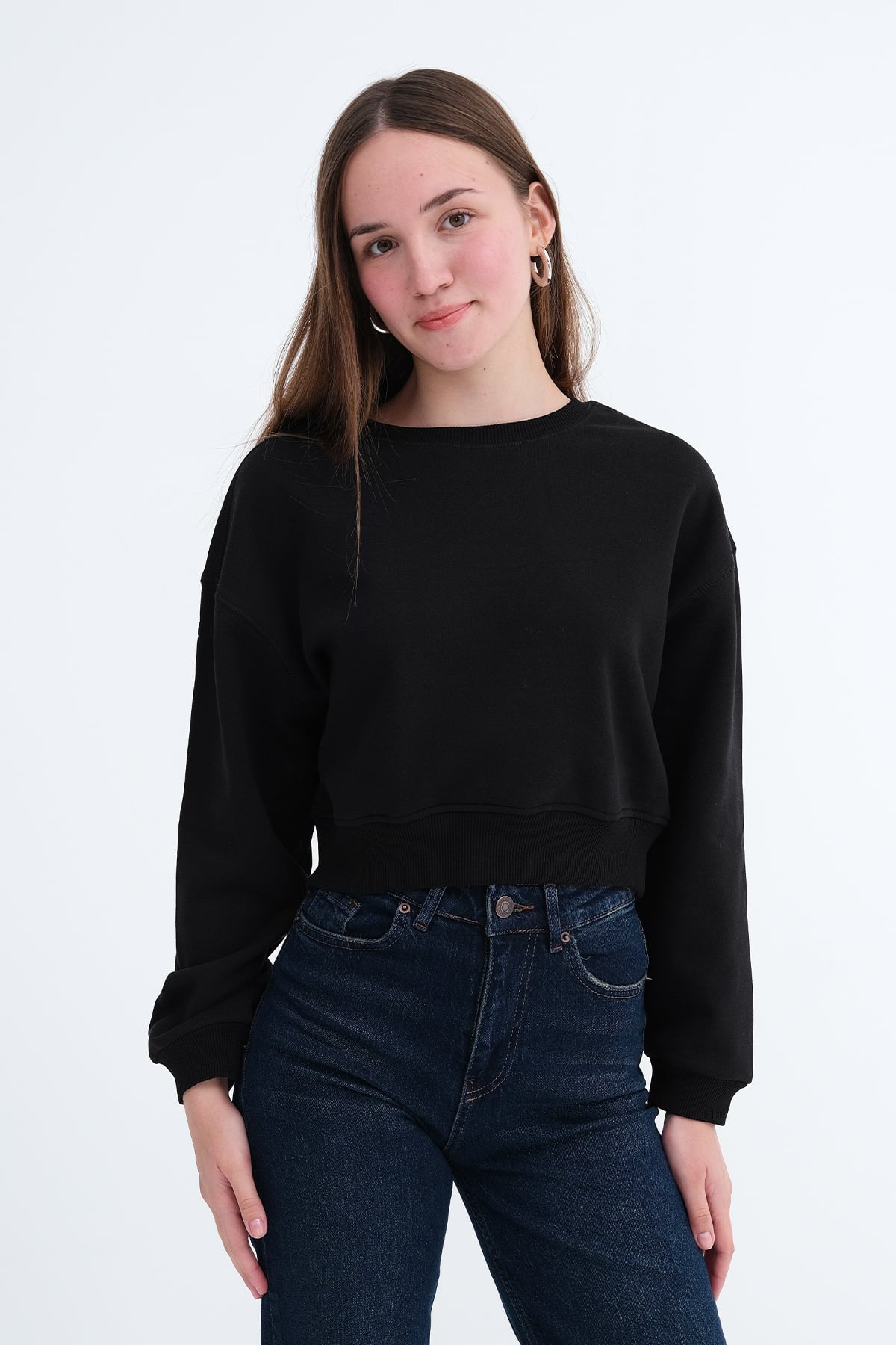 Brushed Crew Neck Sweatshirt